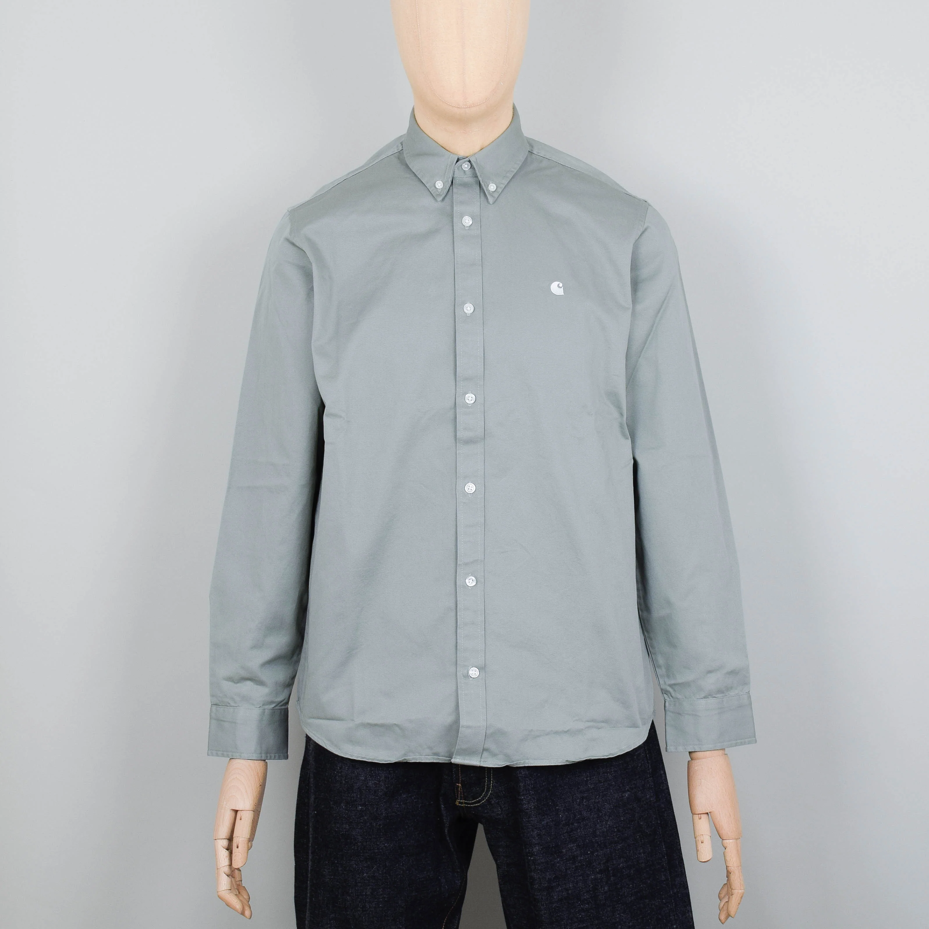Carhartt WIP Madison Shirt - Yucca/White