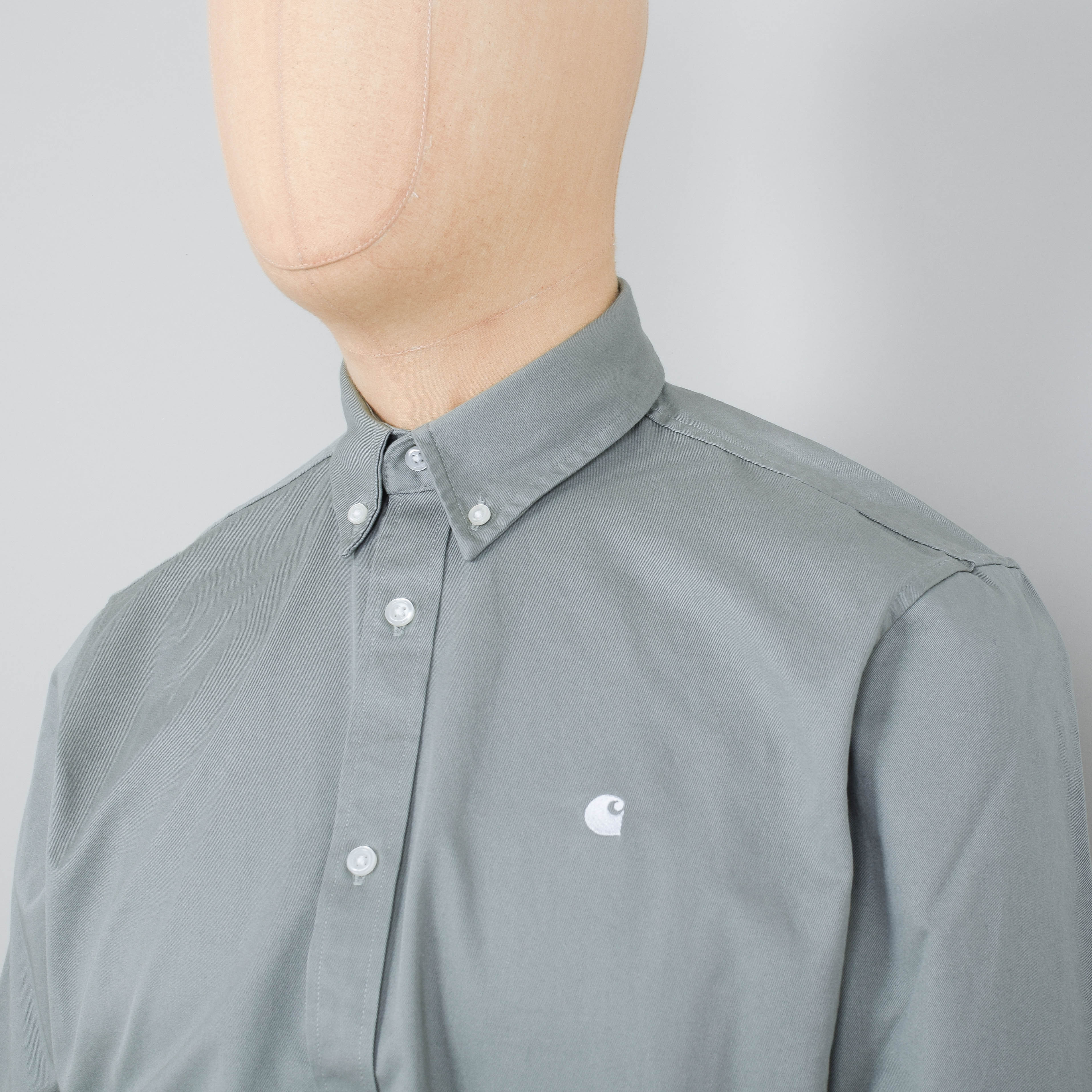 Carhartt WIP Madison Shirt - Yucca/White - Image 2