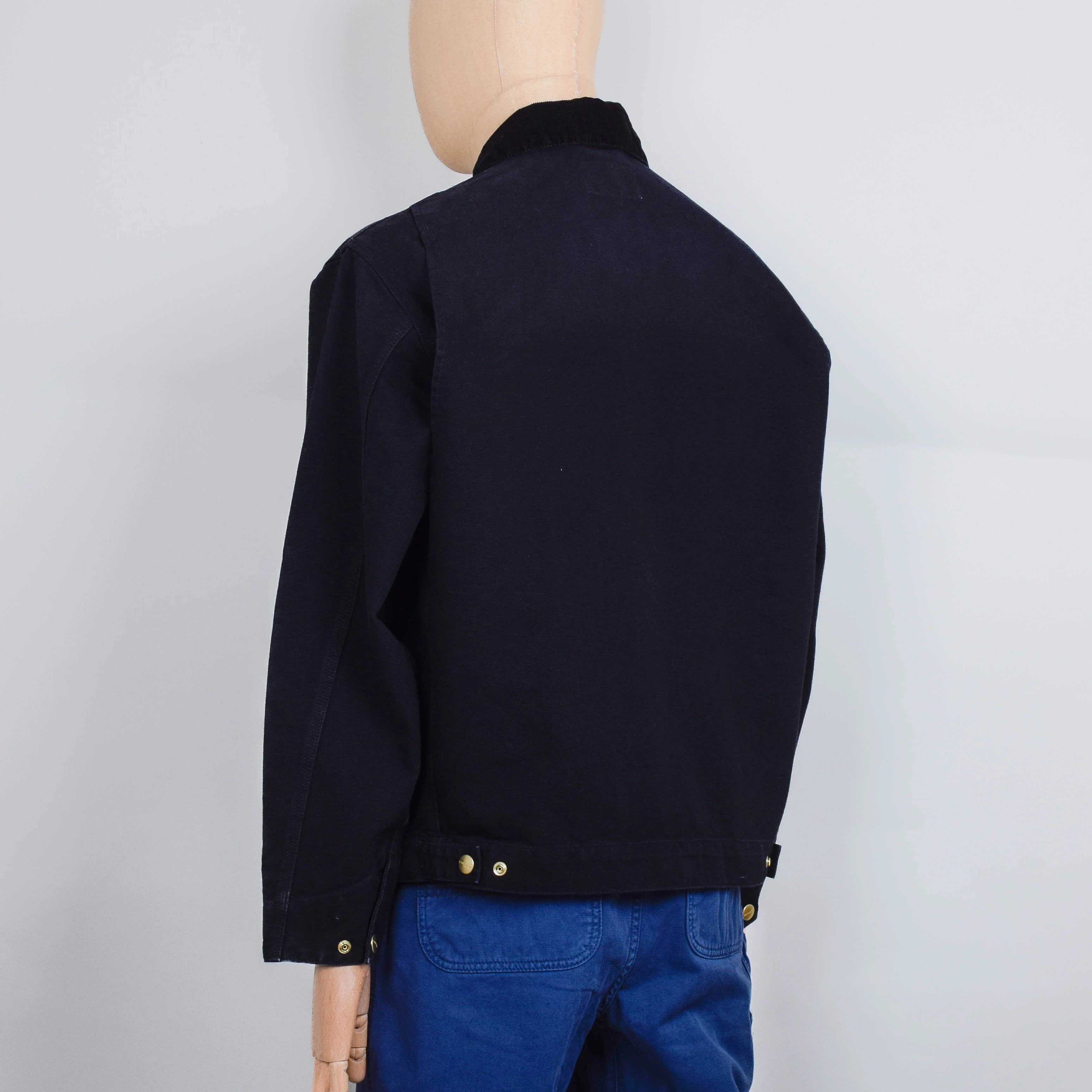 Carhartt WIP OG Detroit Jacket - Black / Black Aged Canvas - Image 3