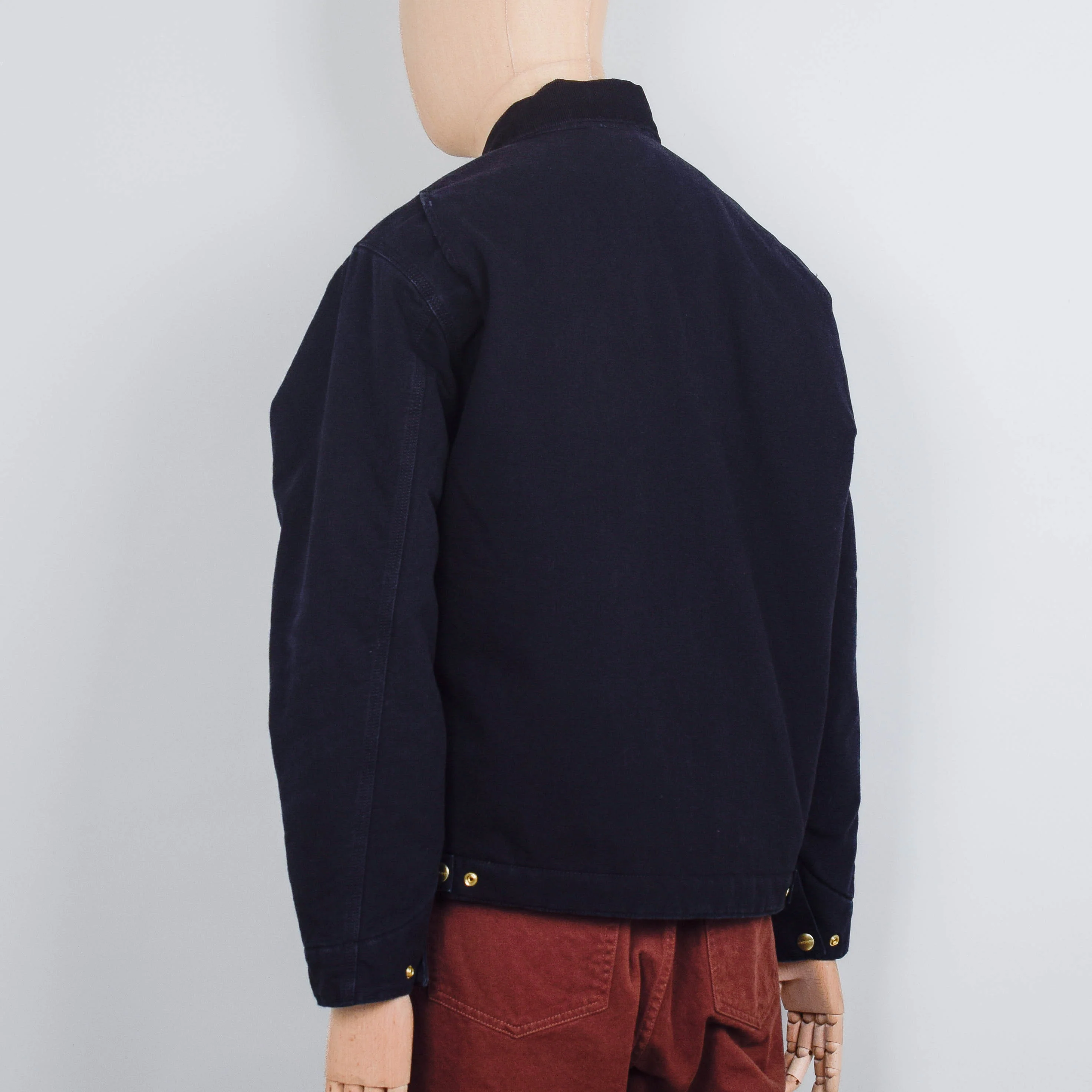 Carhartt WIP OG Detroit Jacket - Black / Black Aged Canvas - Image 3