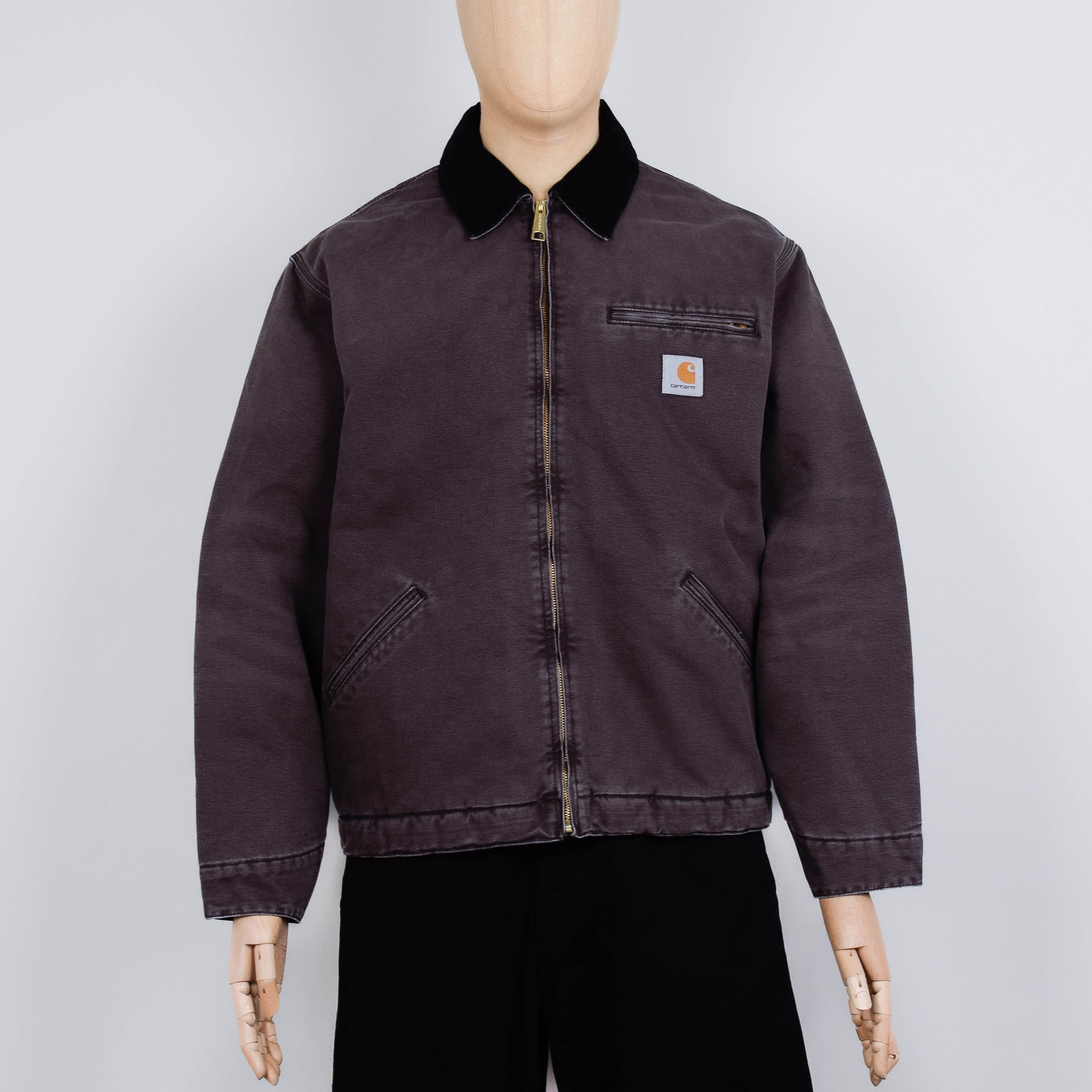 Carhartt WIP OG Detroit Jacket - Tobacco / Black Aged Canvas
