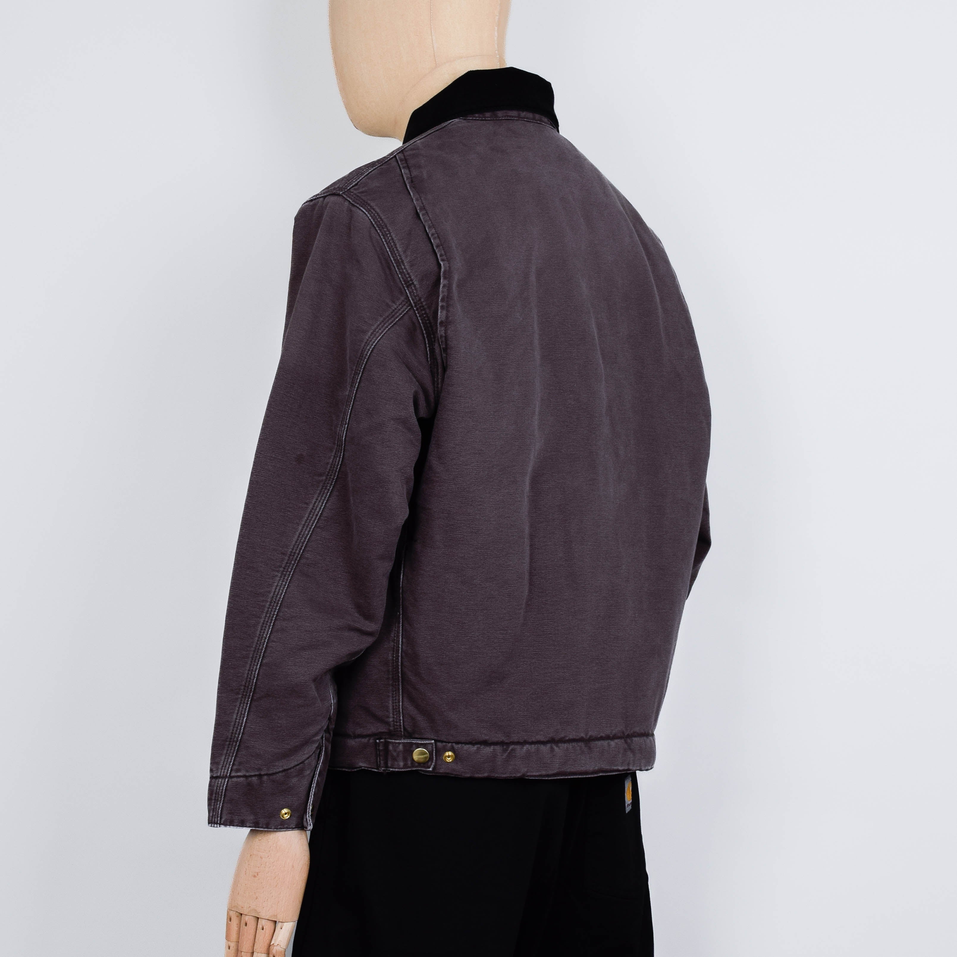 Carhartt WIP OG Detroit Jacket - Tobacco / Black Aged Canvas - Image 3