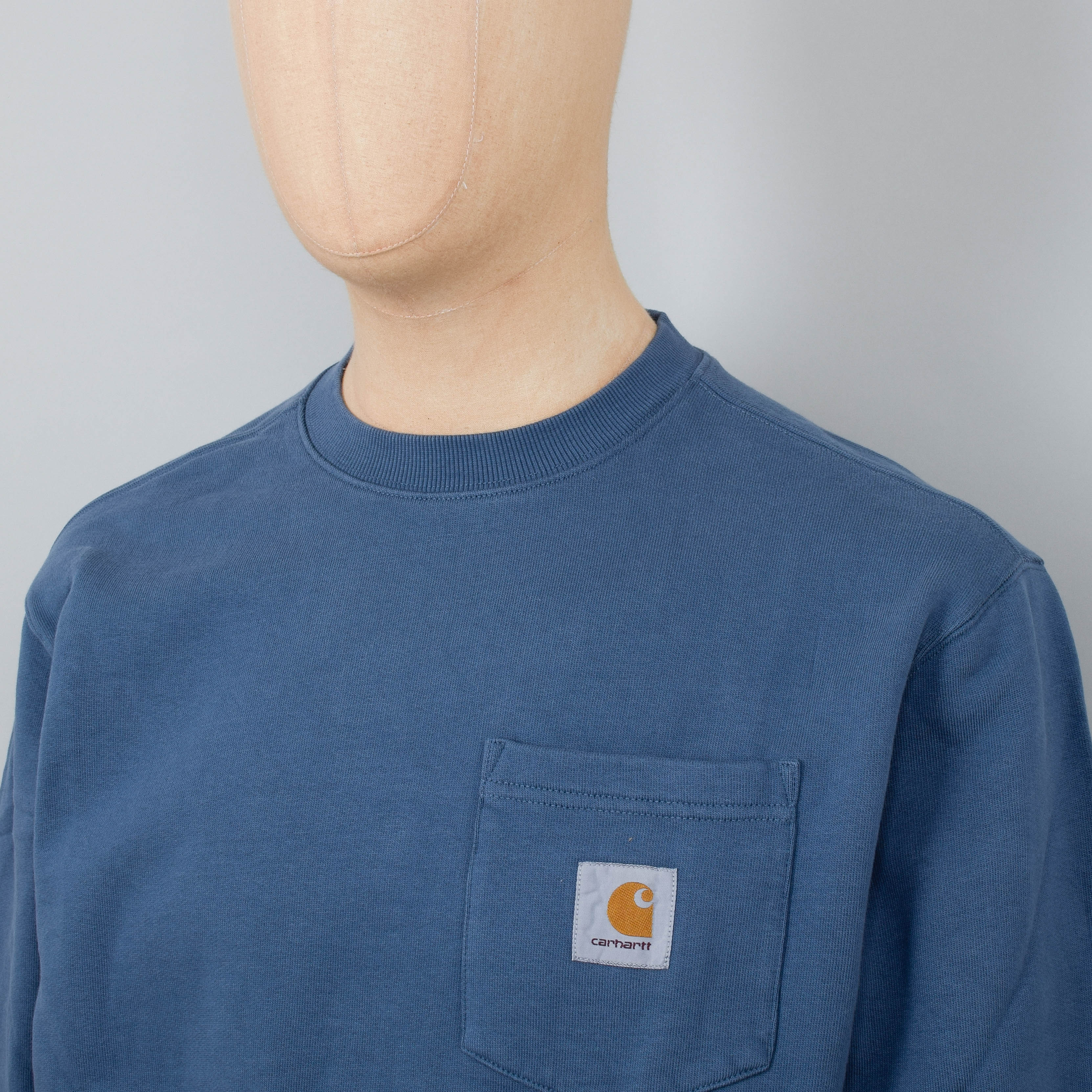 Carhartt WIP Pocket Sweat - Storm Blue - Image 2