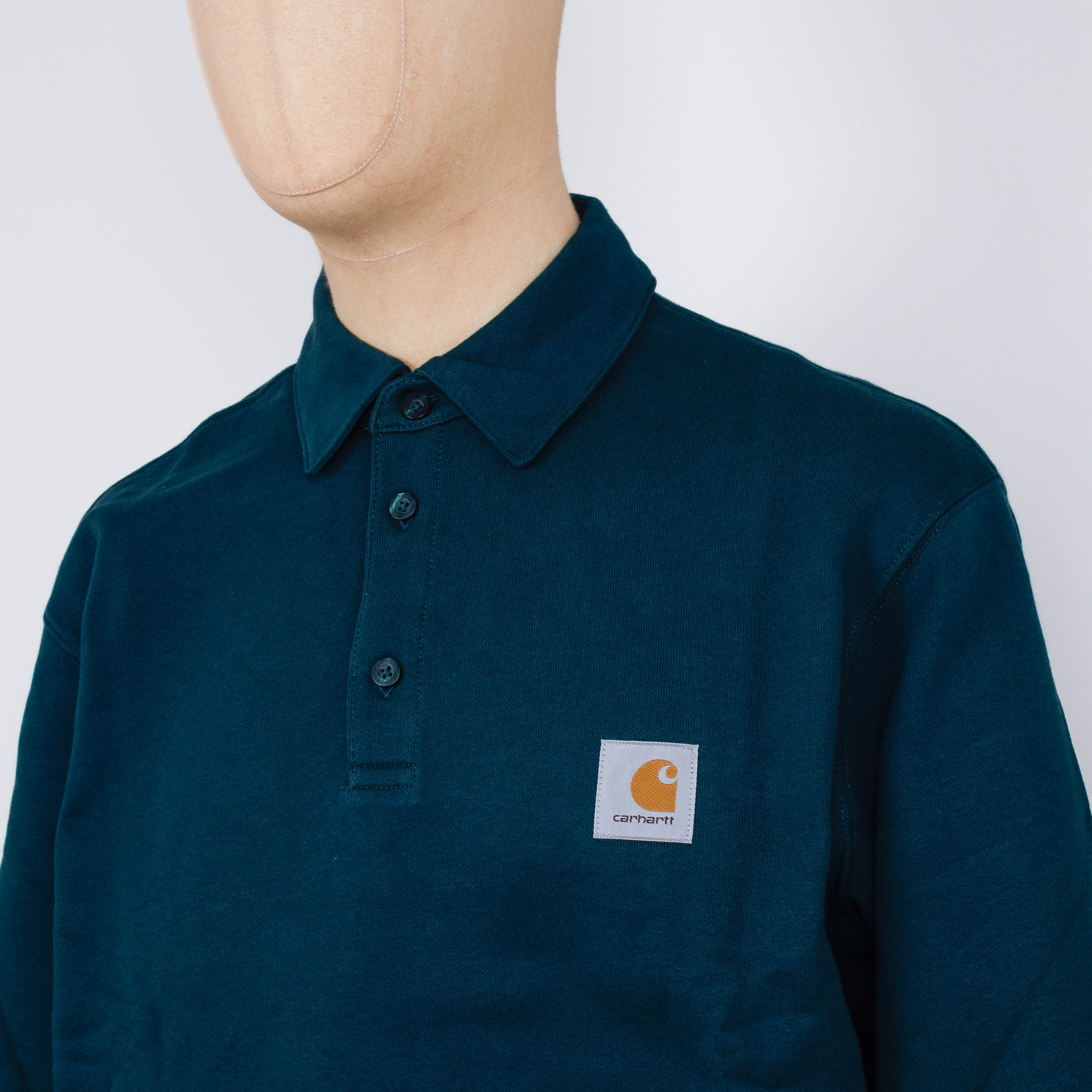 Carhartt WIP Polo Sweatshirt - Dark Fir - Image 2