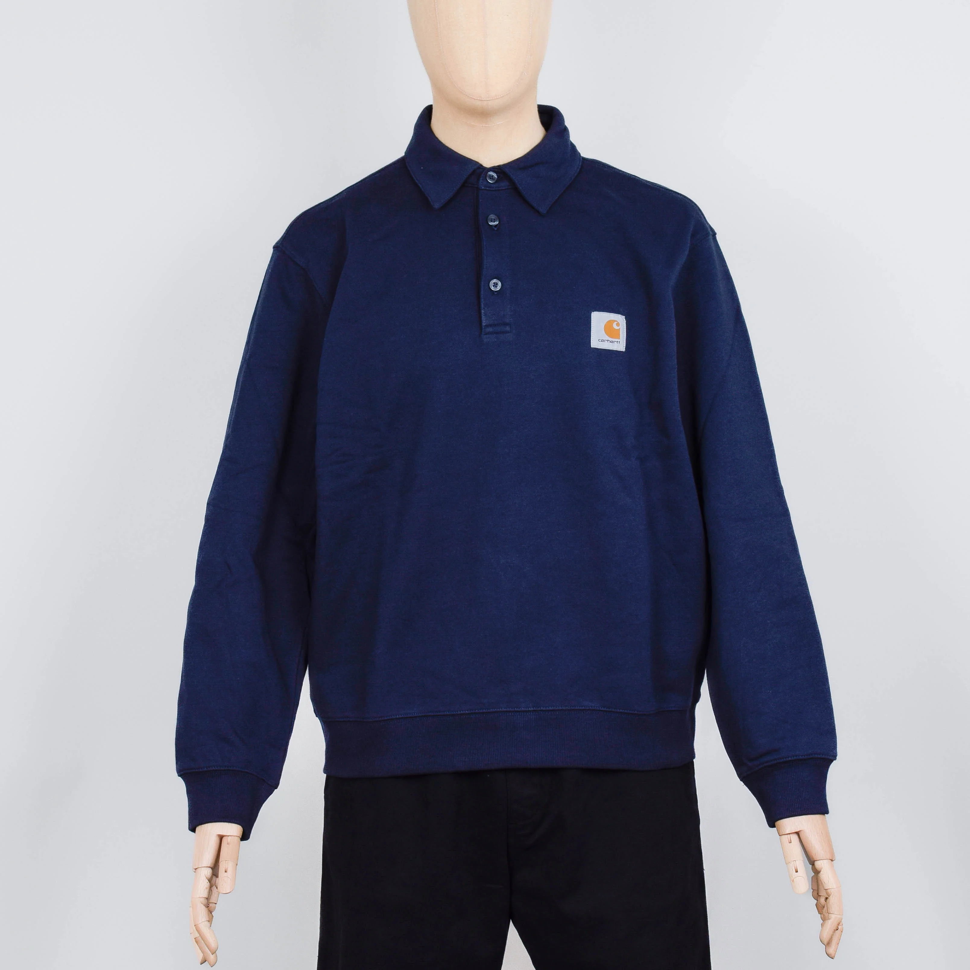 Carhartt WIP Polo Sweatshirt - Deep Night