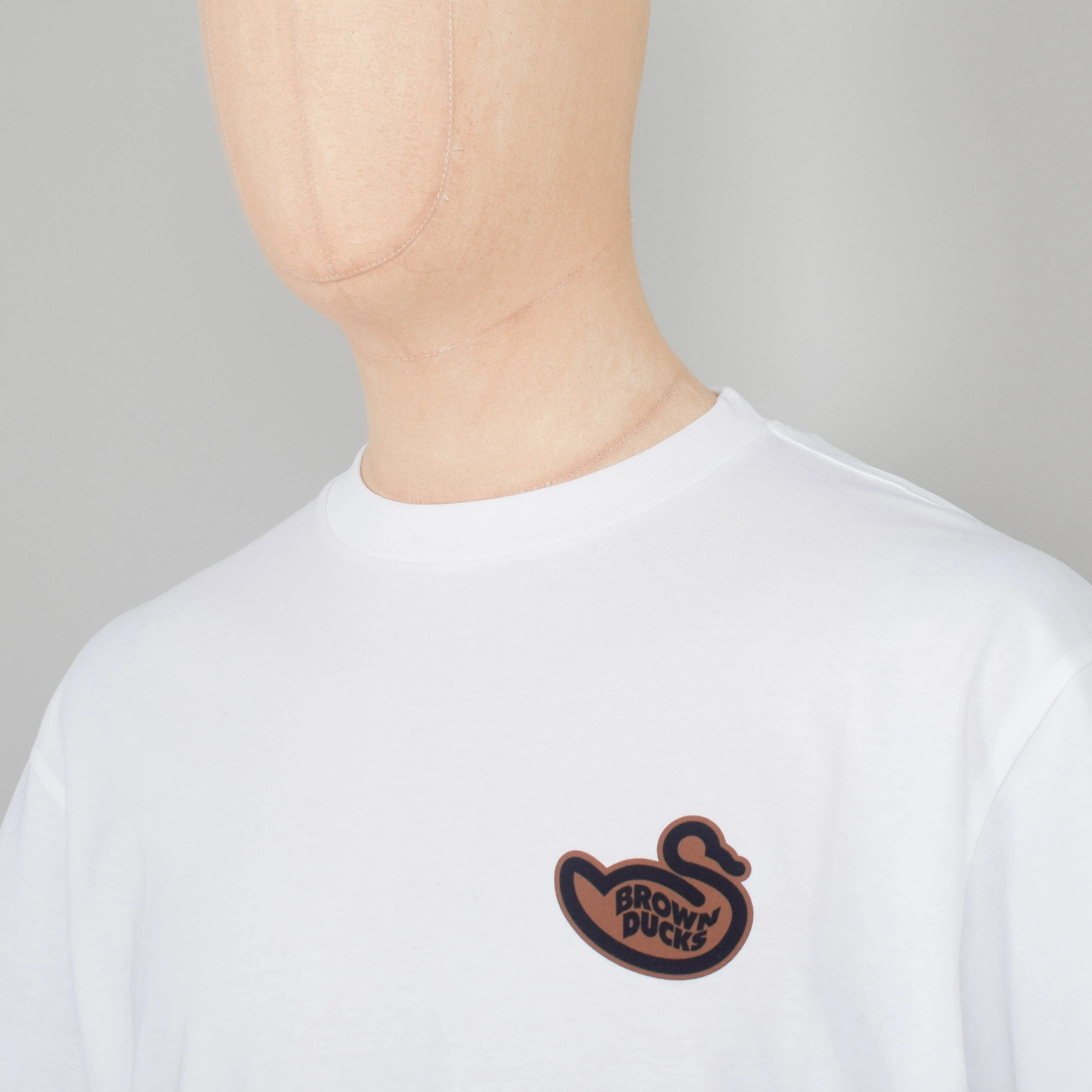 Carhartt WIP S/S Brown Ducks T-Shirt - White - Image 3