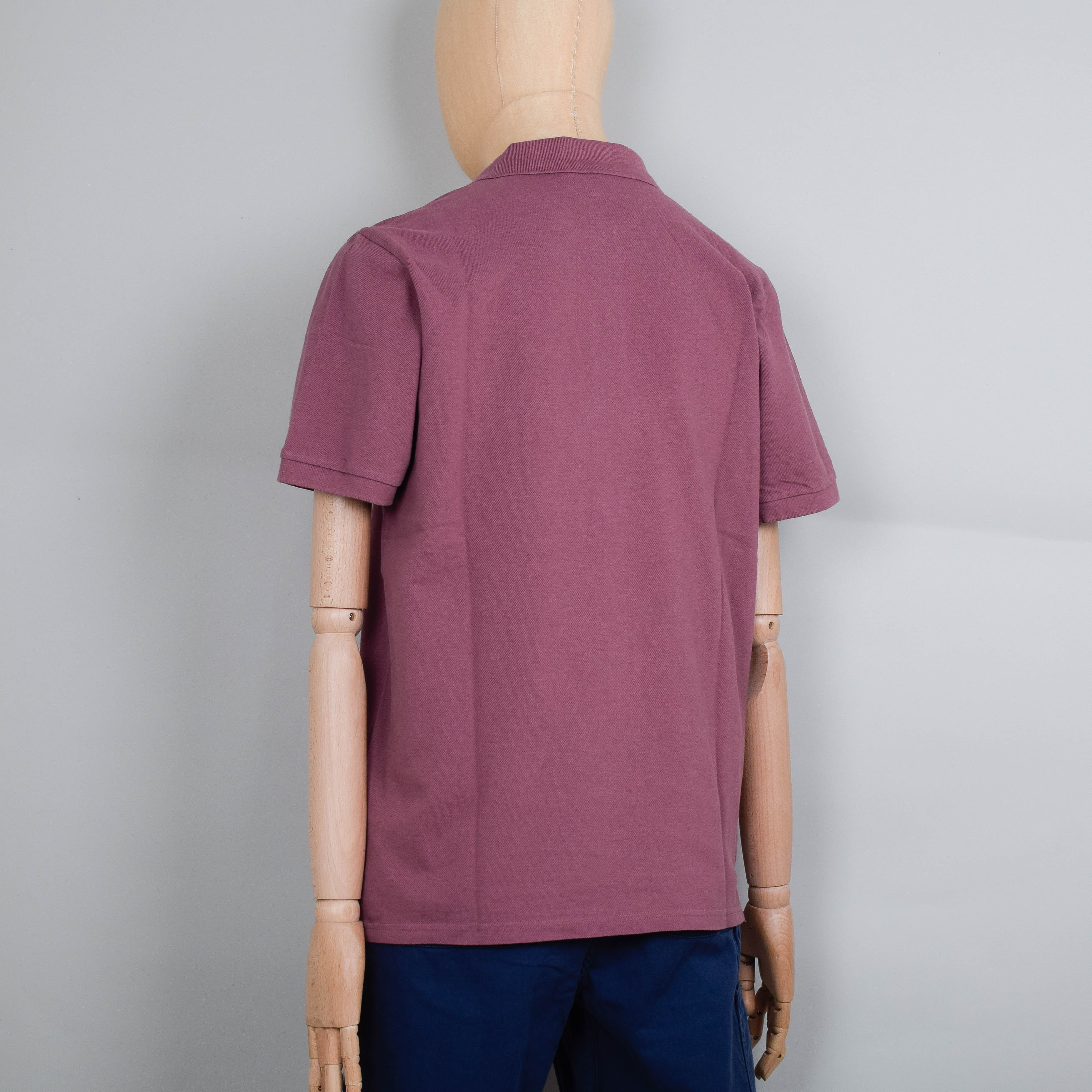 Carhartt WIP S/S Chase Pique Polo - Dusky Pink / Gold - Image 3