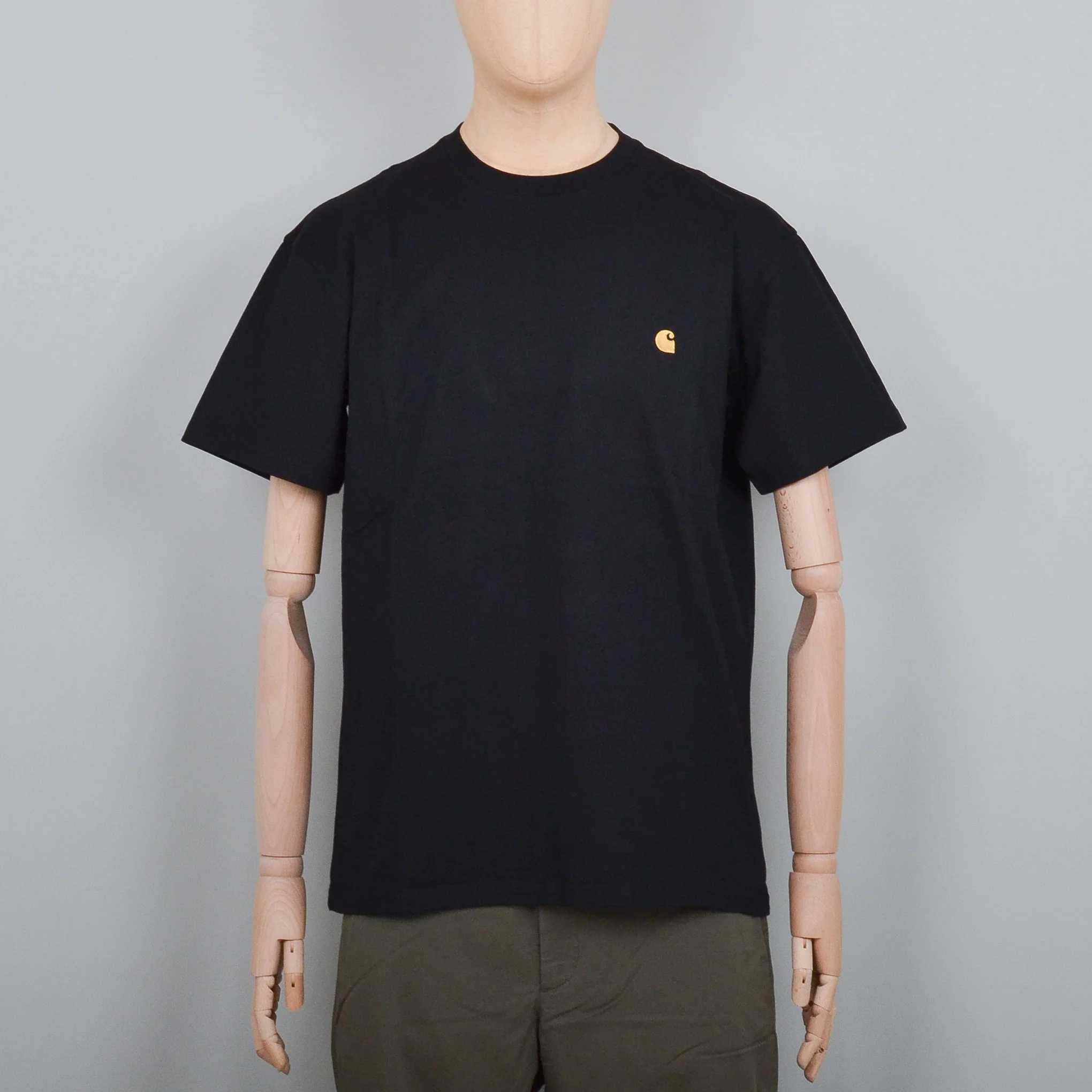 Carhartt WIP S/S Chase T-Shirt - Black / Gold