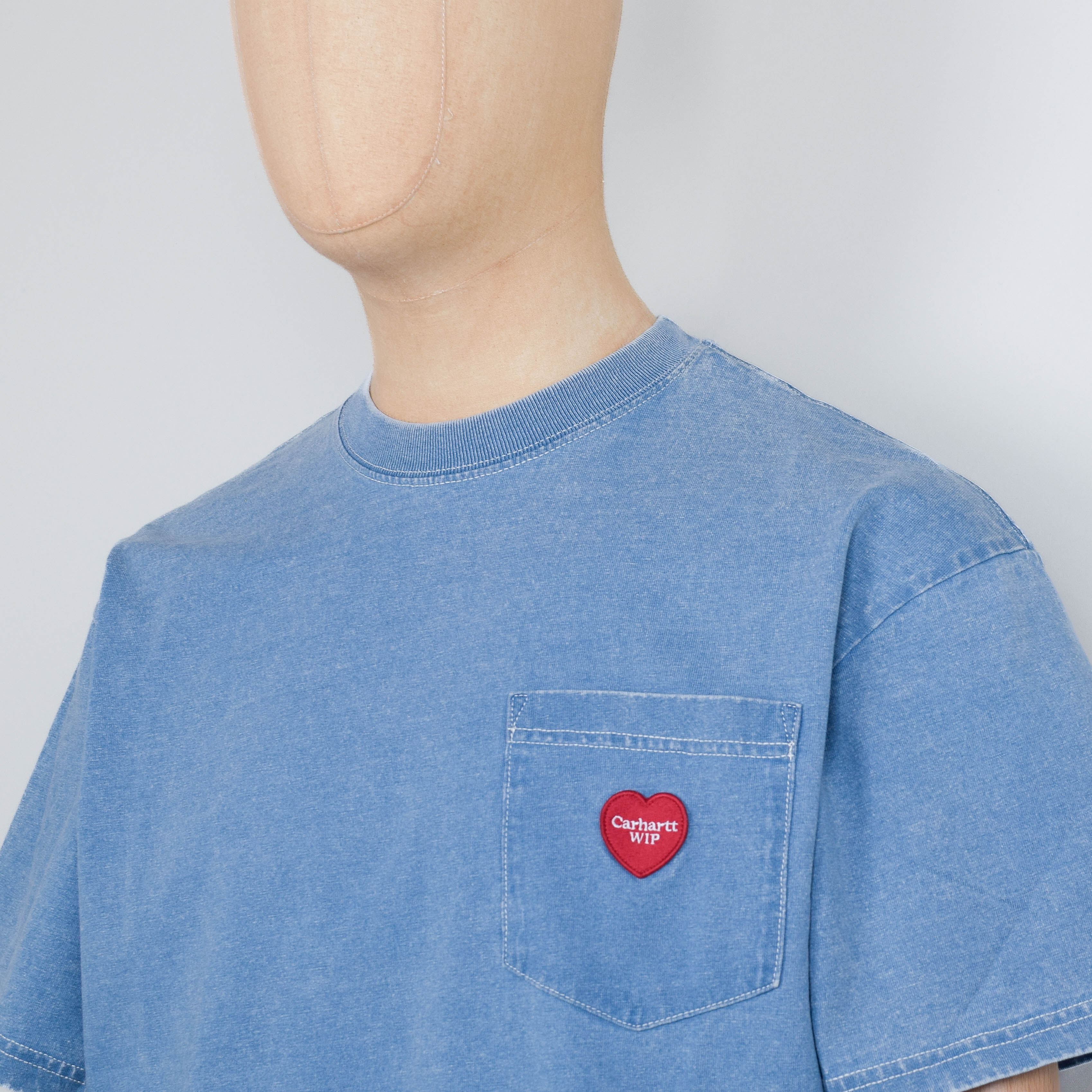 Carhartt WIP S/S Ingo Pocket T-Shirt - Light Blue - Image 2
