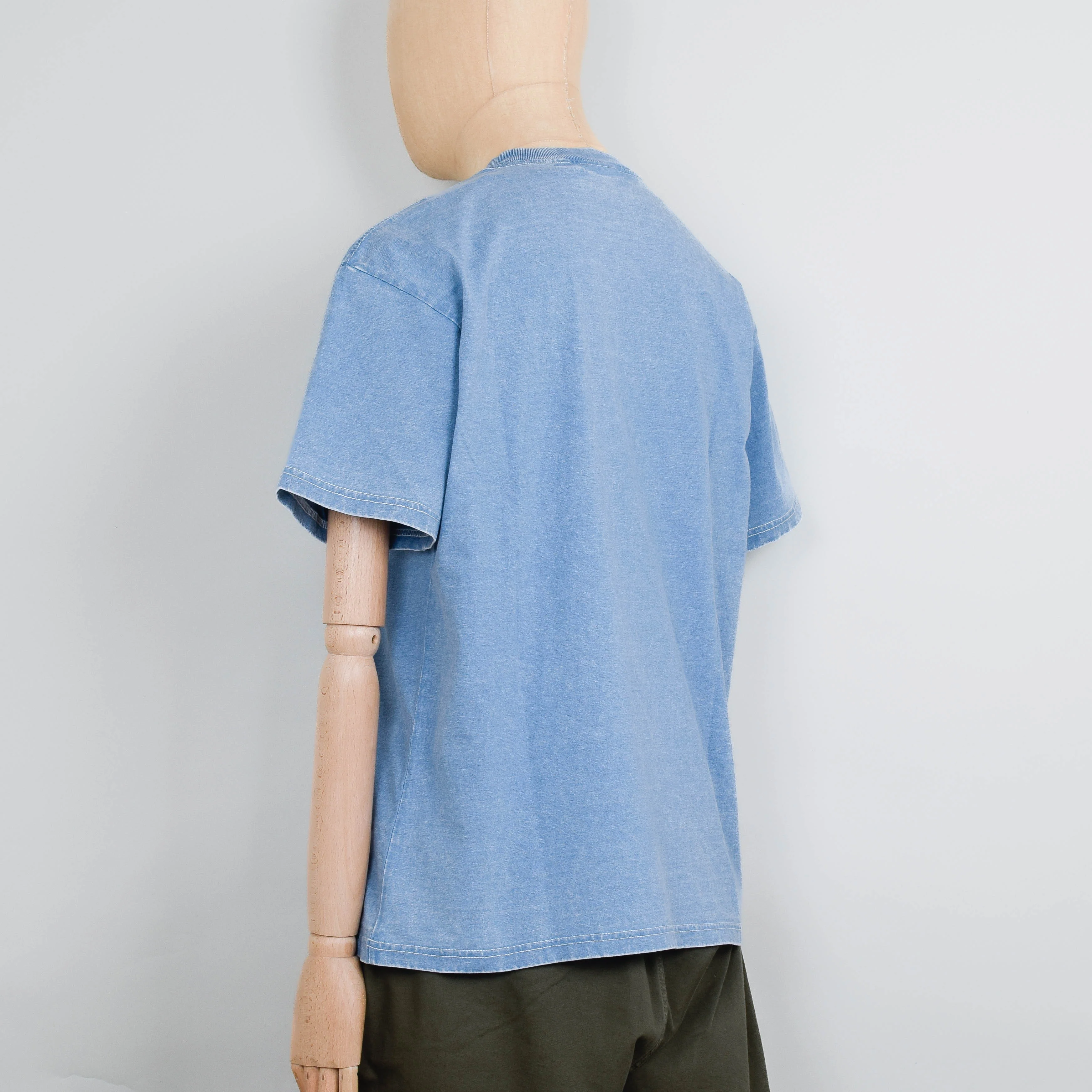 Carhartt WIP S/S Ingo Pocket T-Shirt - Light Blue - Image 3
