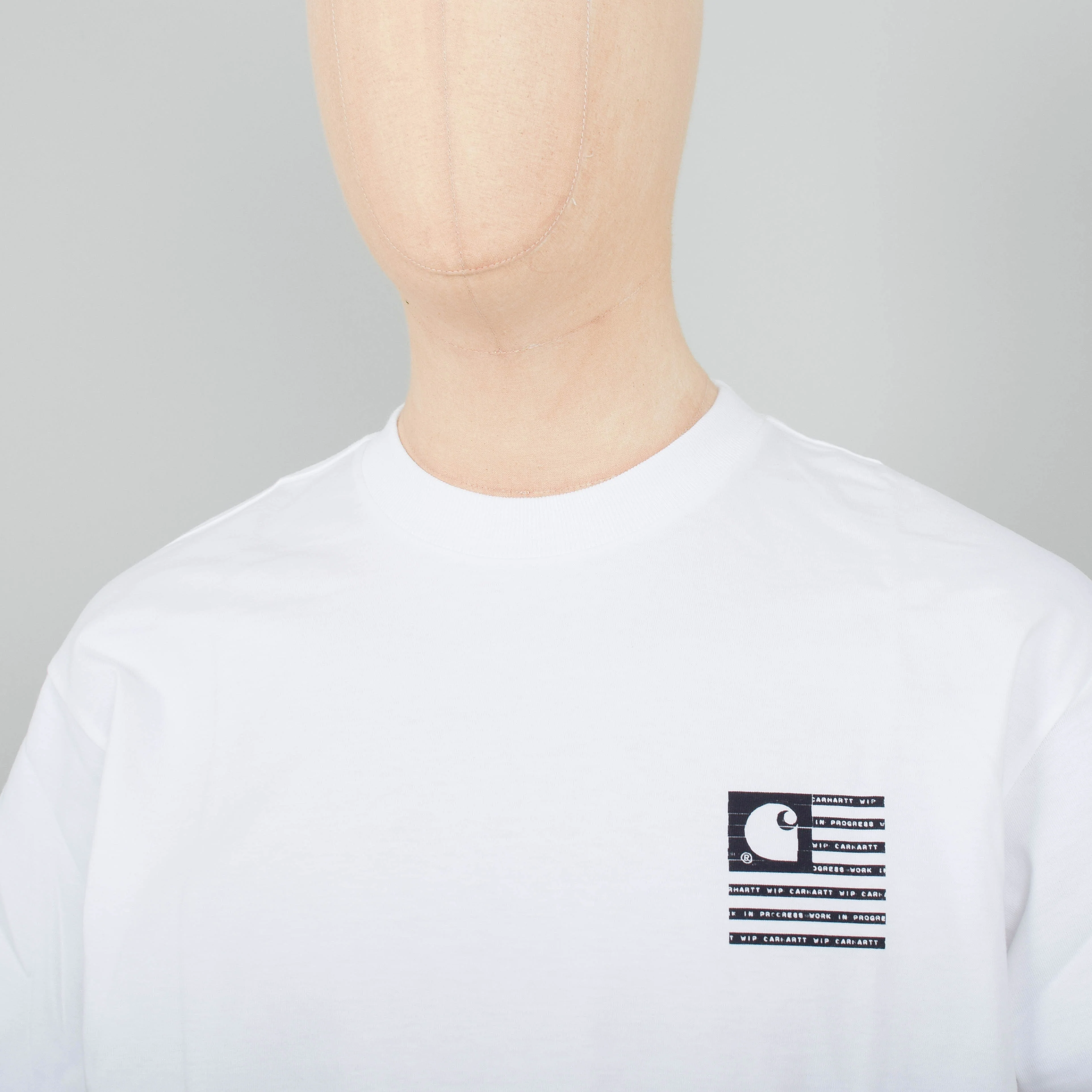 Carhartt WIP S/S Label State Flag T-Shirt - White - Image 3