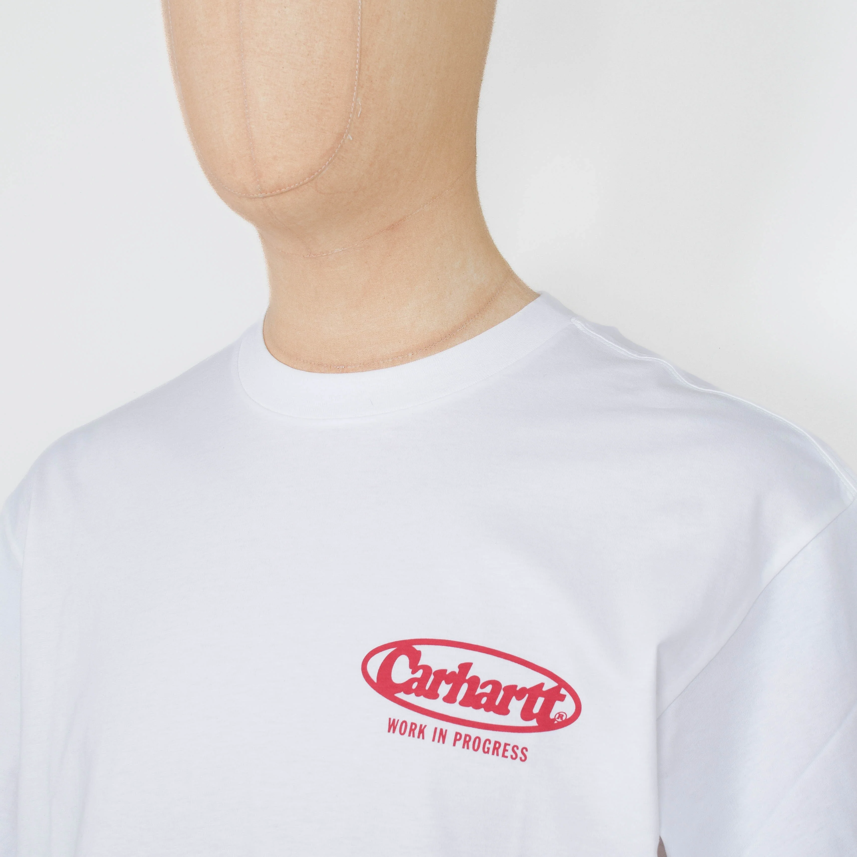 Carhartt WIP S/S Logo T-Shirt - White - Image 3