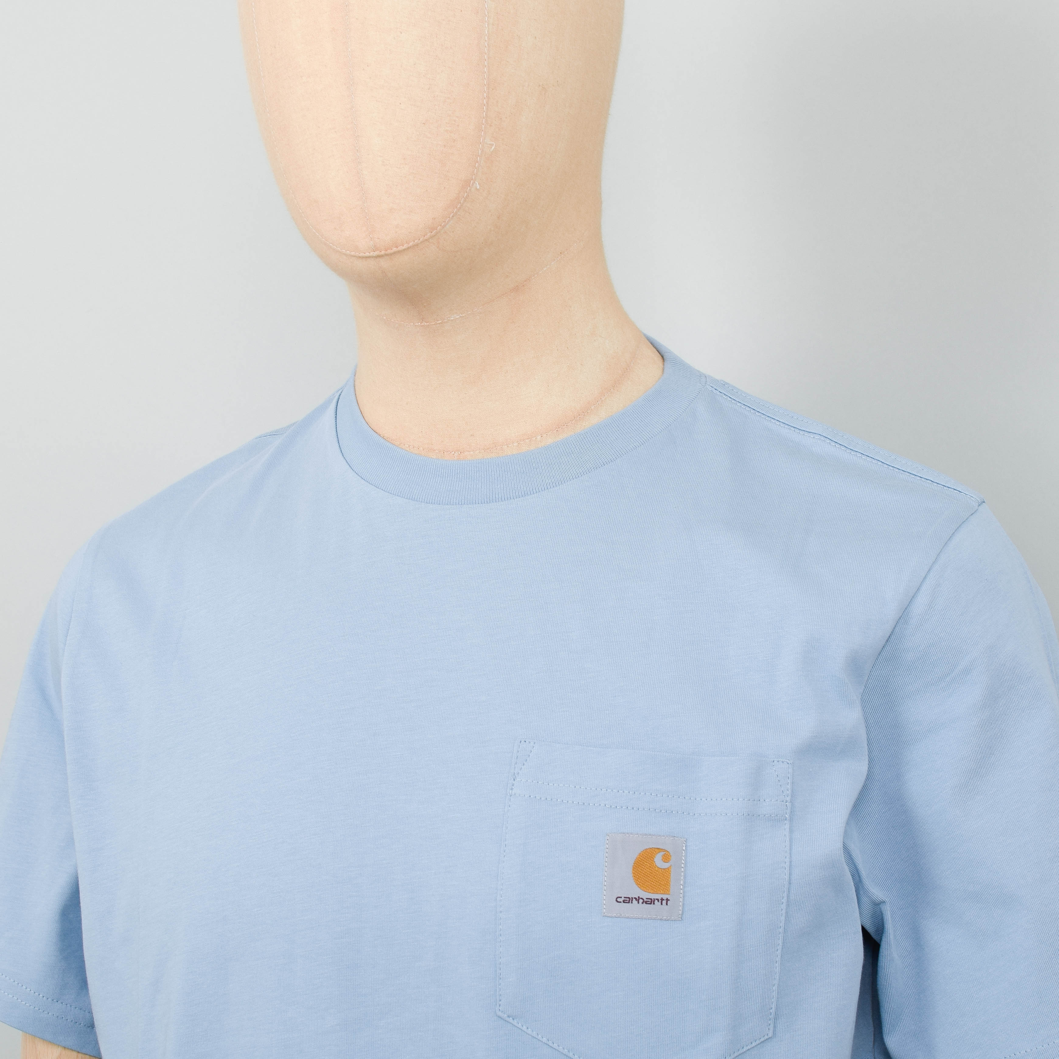 Carhartt WIP S/S Pocket T-Shirt - Misty Sky - Image 2