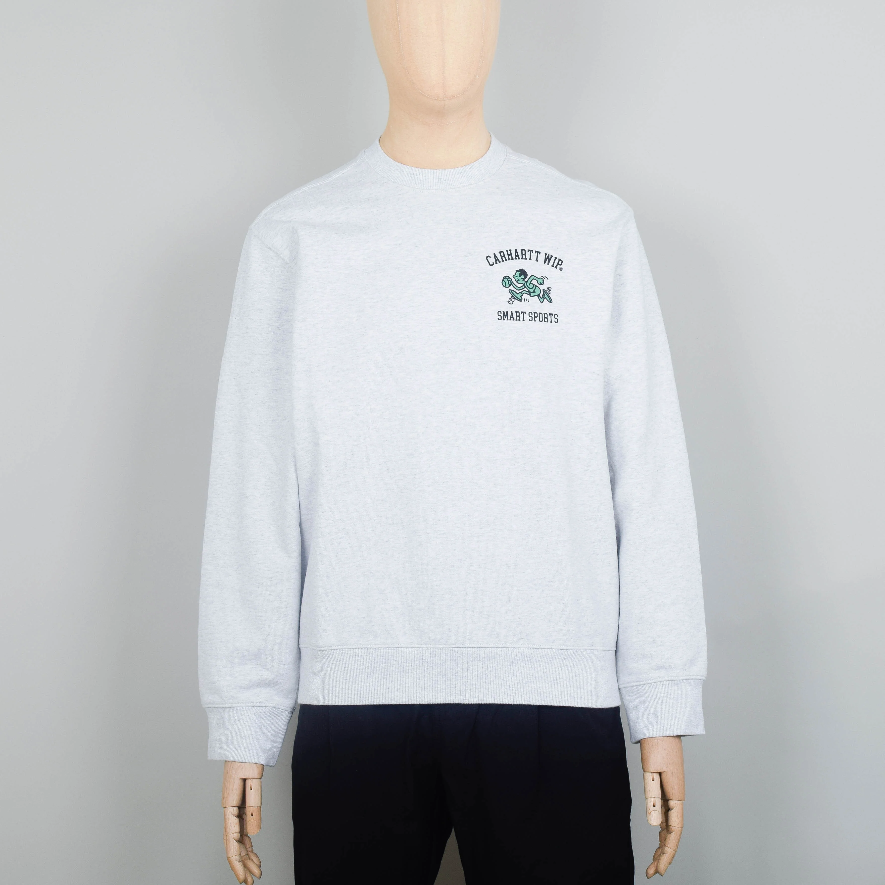 Carhartt WIP Smart Sports Sweat - Ash Heather Grey