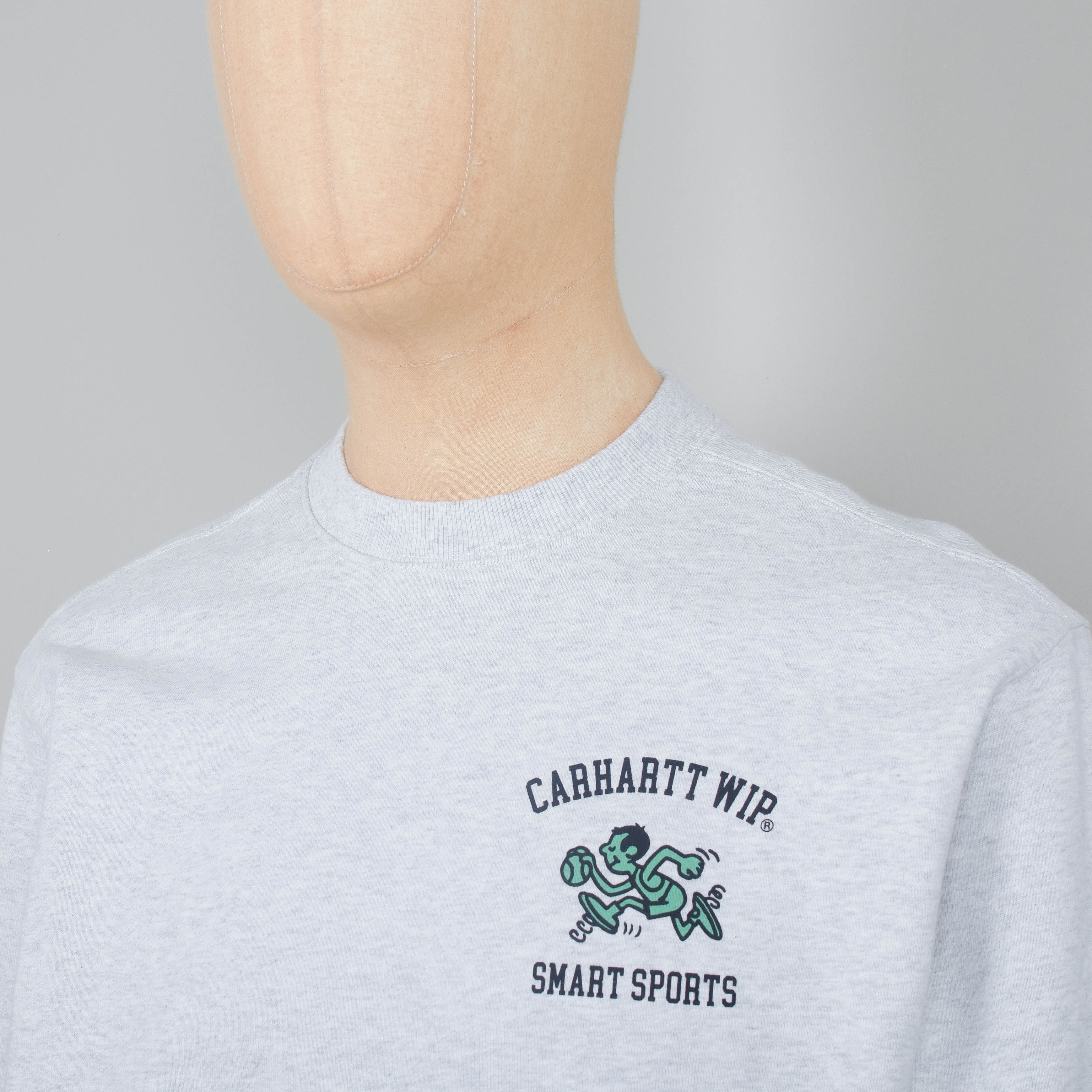 Carhartt WIP Smart Sports Sweat - Ash Heather Grey - Image 2