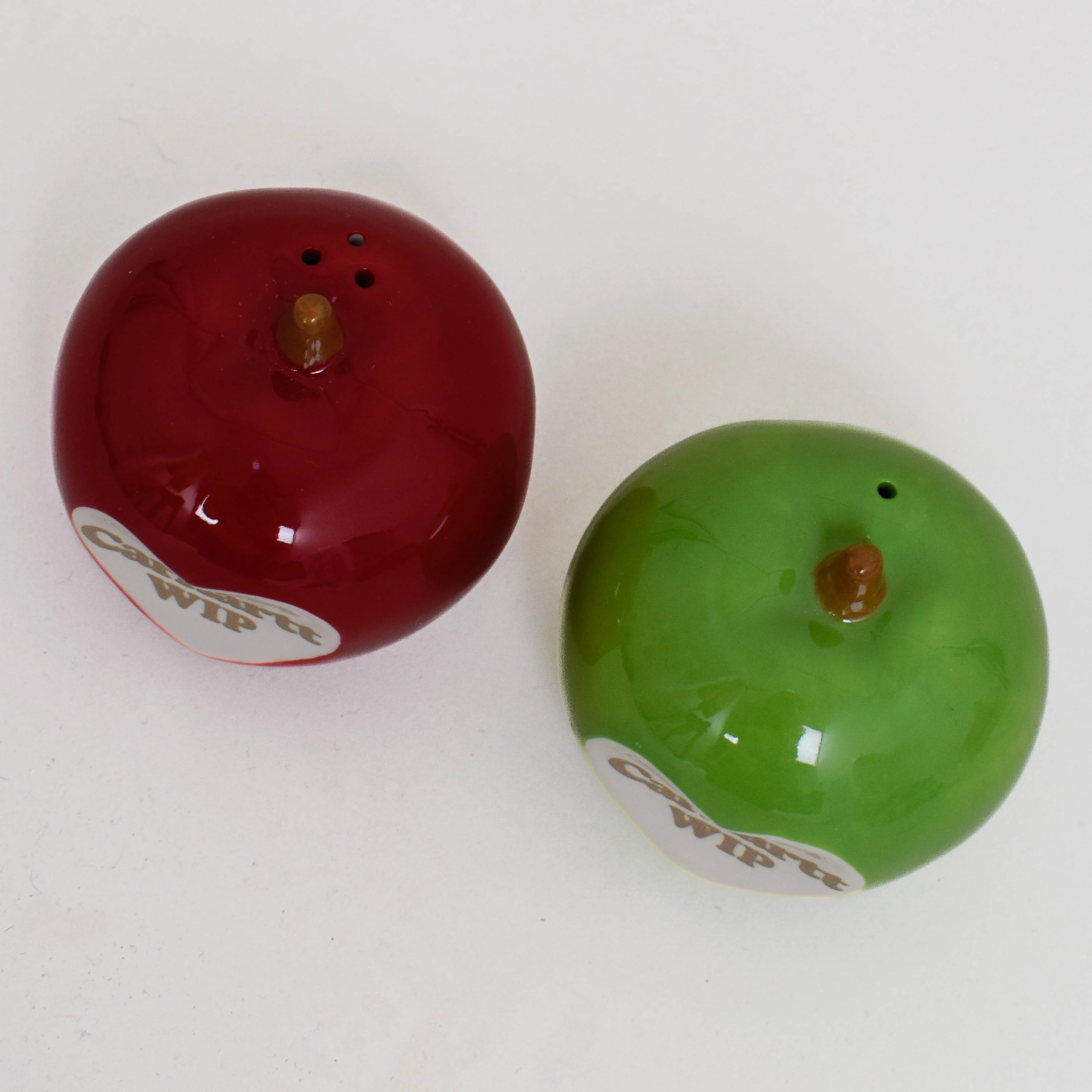 Carhartt WIP Spoiled Salt and Pepper Shakers - Red and Green Ceramic - Image 2