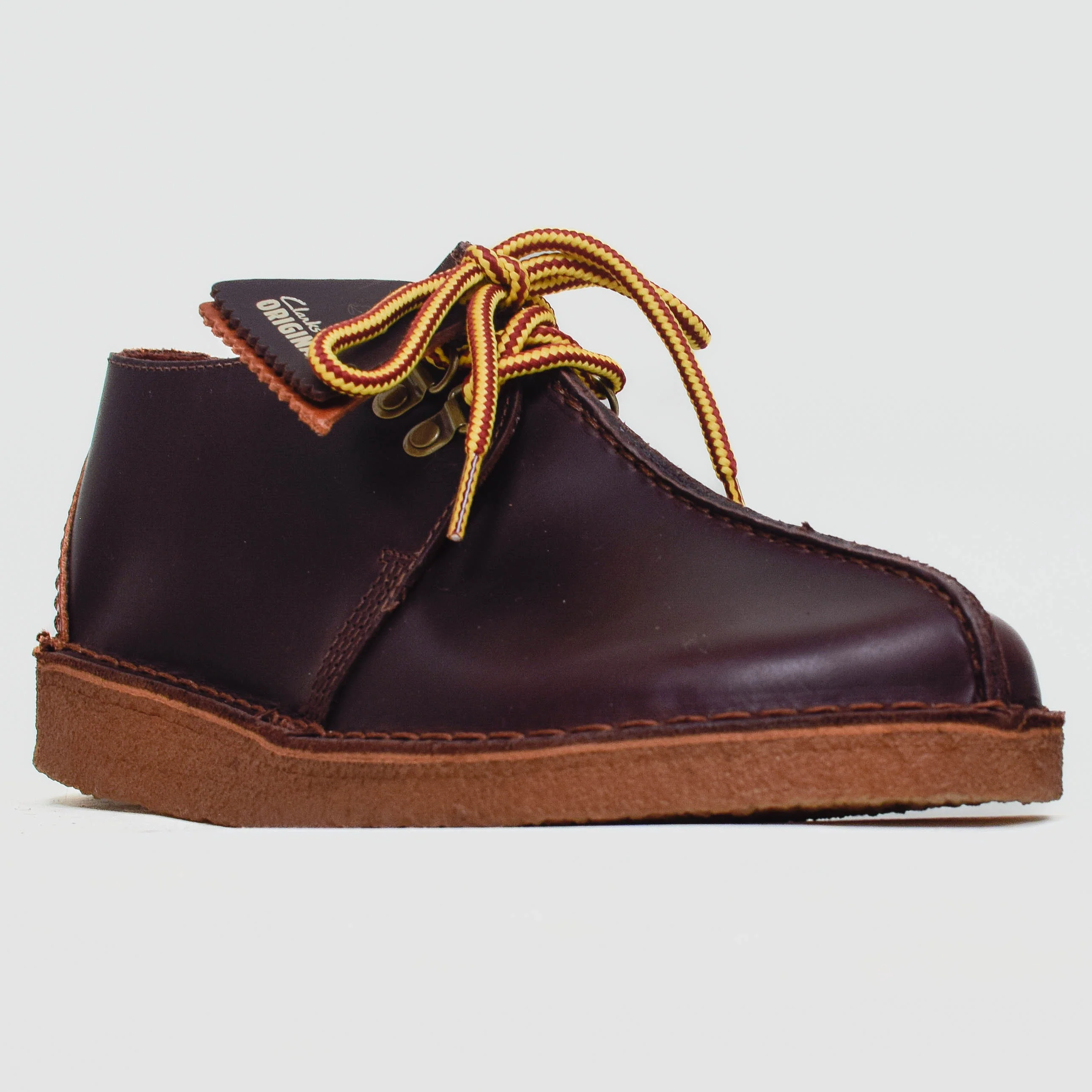 Clarks Originals Desert Trek Hiker - Burgundy Leather - Image 2