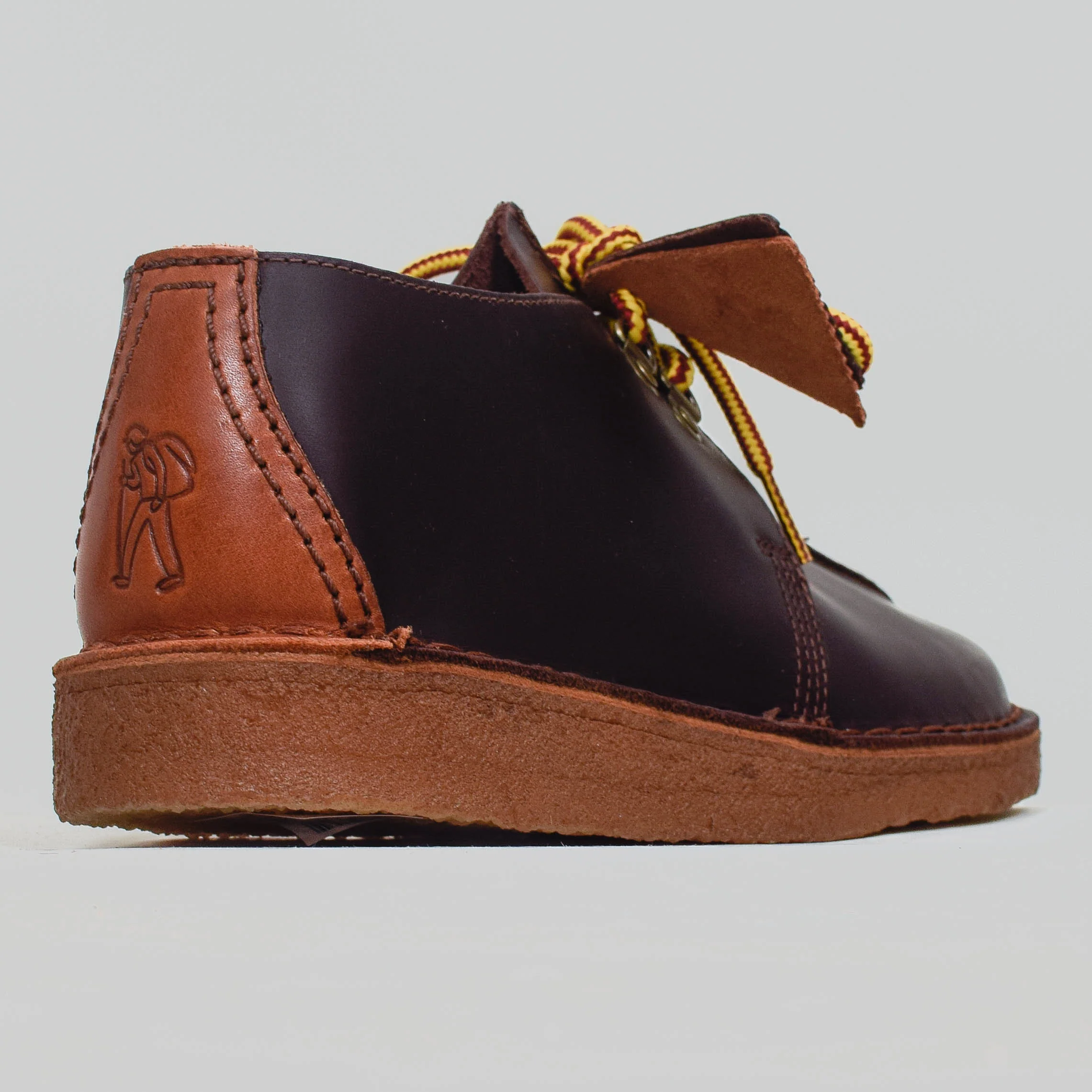 Clarks Originals Desert Trek Hiker - Burgundy Leather - Image 3