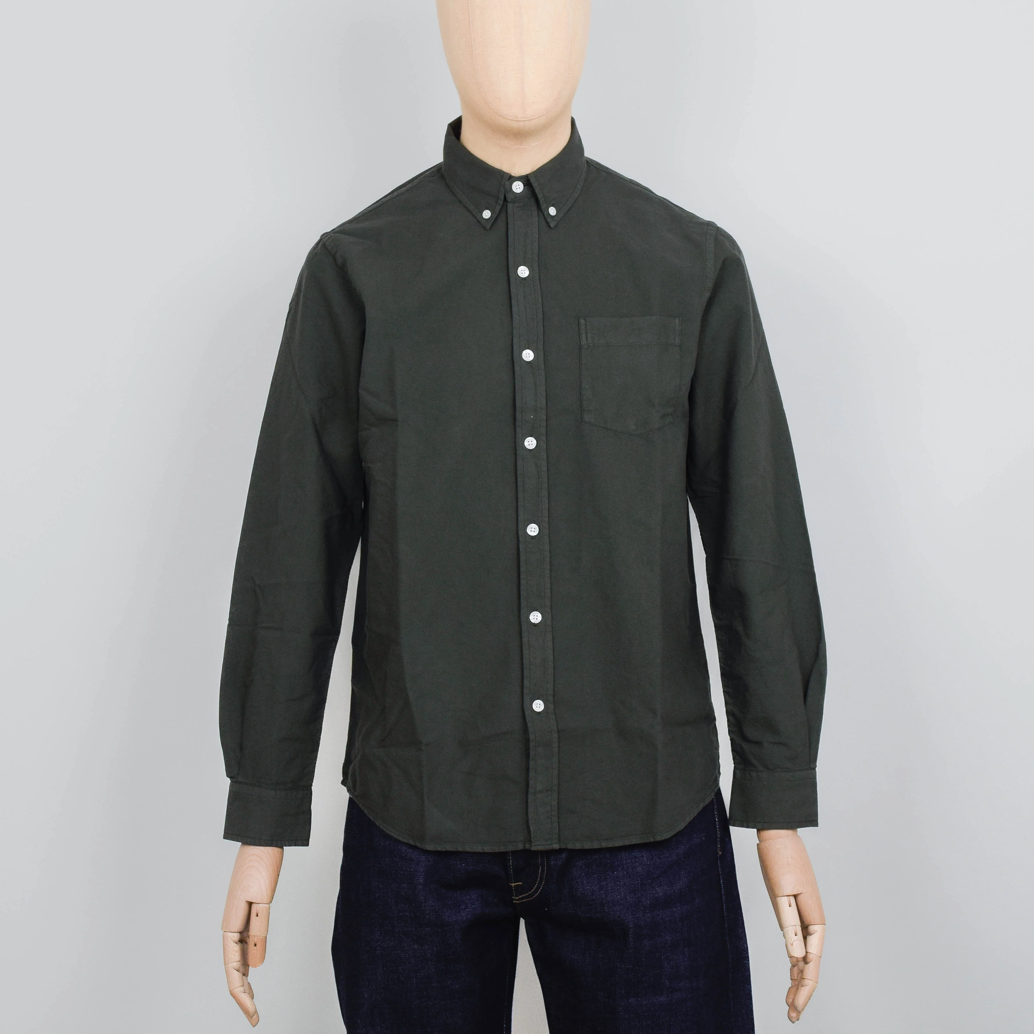 Colorful Standard Button Down Shirt - Hunter Green