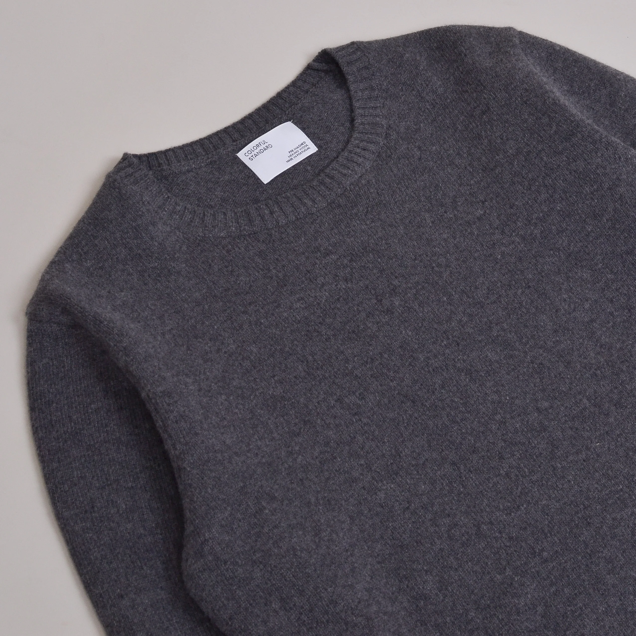Colorful Standard Classic Merino Wool Crew - Lava Grey - Image 5