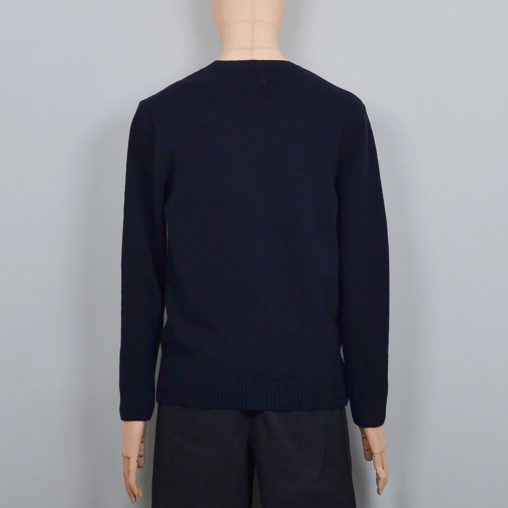 Colorful Standard Classic Merino Wool Crew - Navy Blue - Image 3