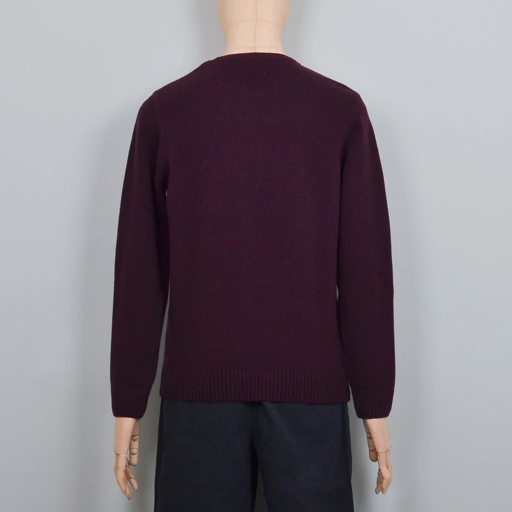 Colorful Standard Classic Merino Wool Crew - Oxblood Red - Image 3