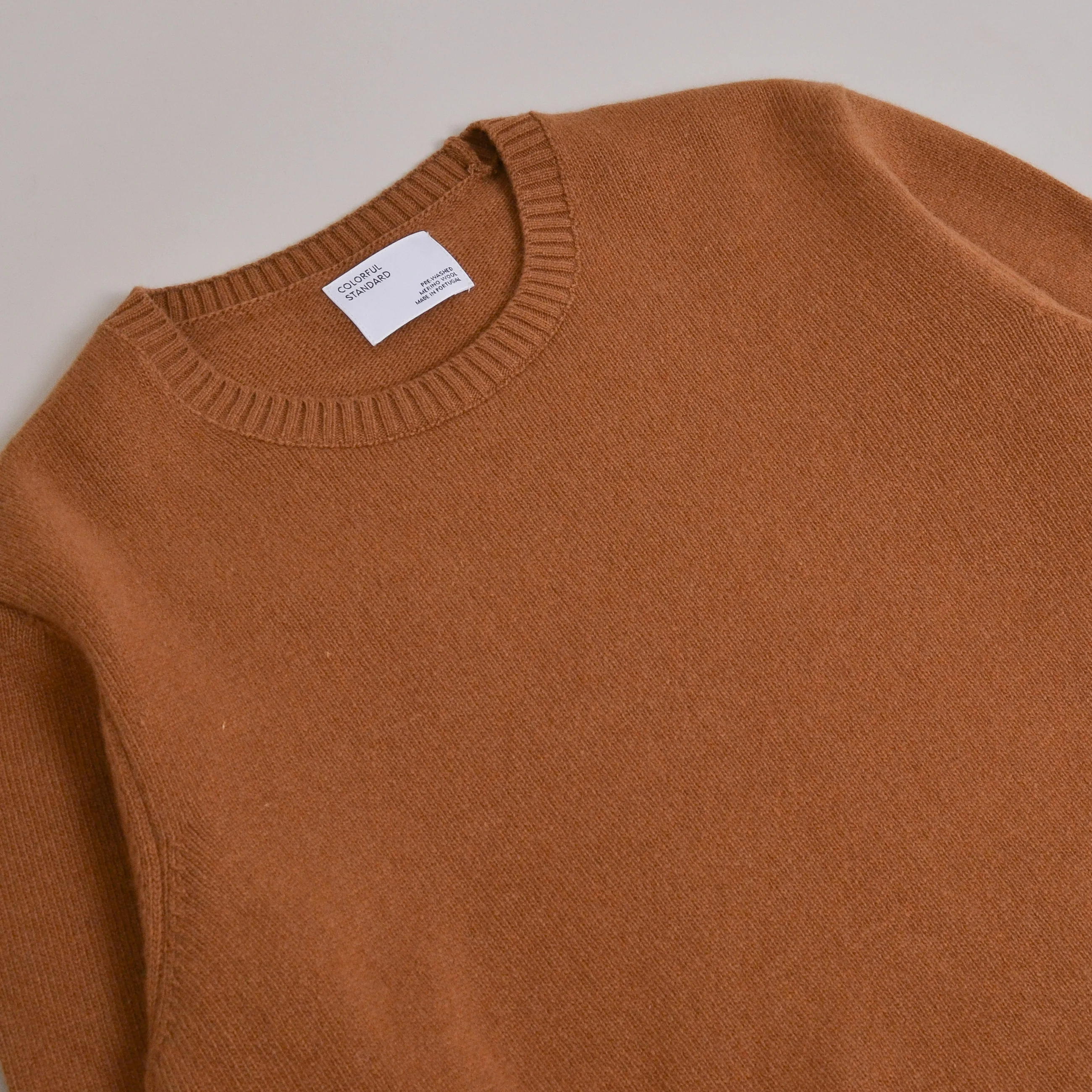 Colorful Standard Classic Merino Wool Crew - Sahara Camel - Image 5