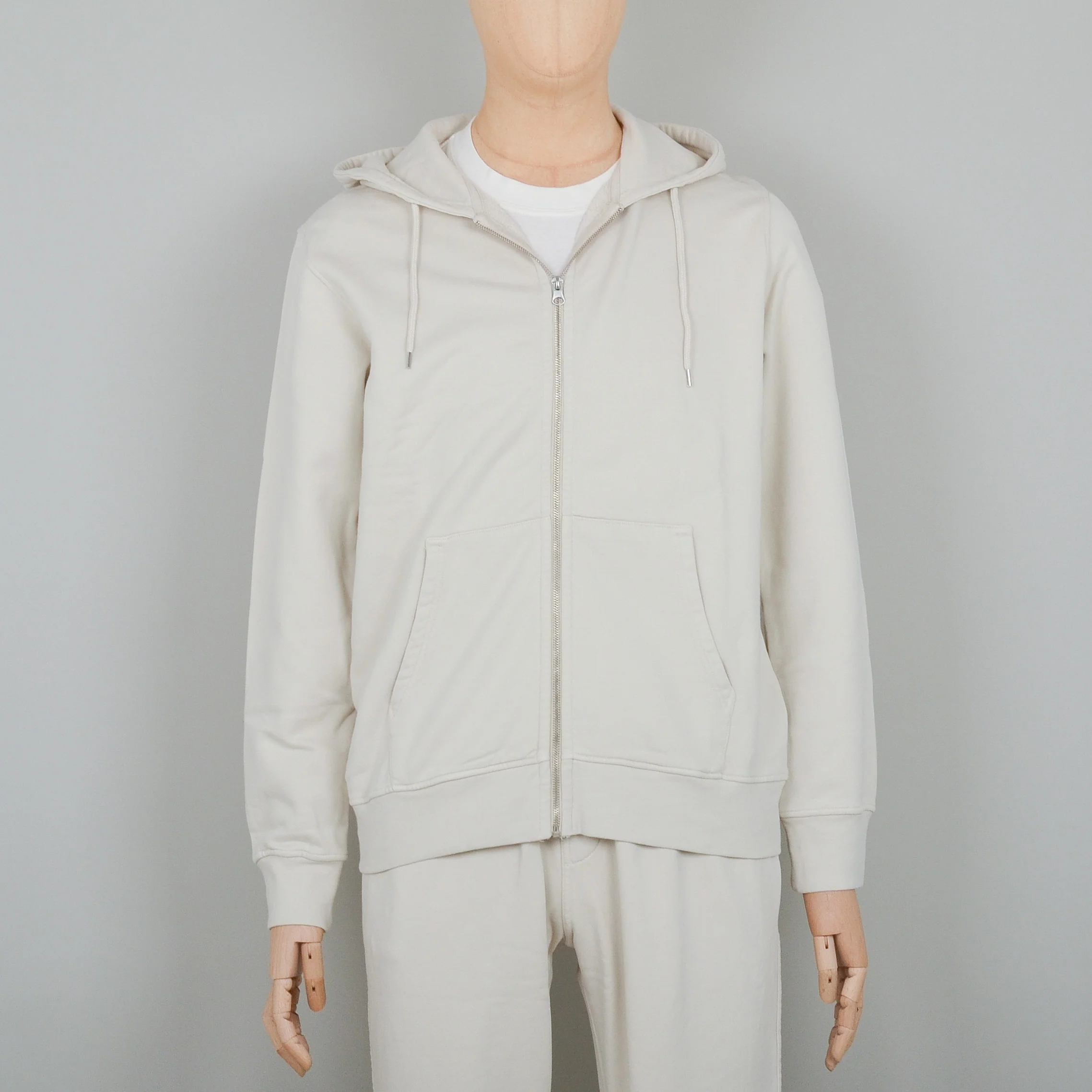 Colorful Standard Classic Organic Zip Hood - Ivory White