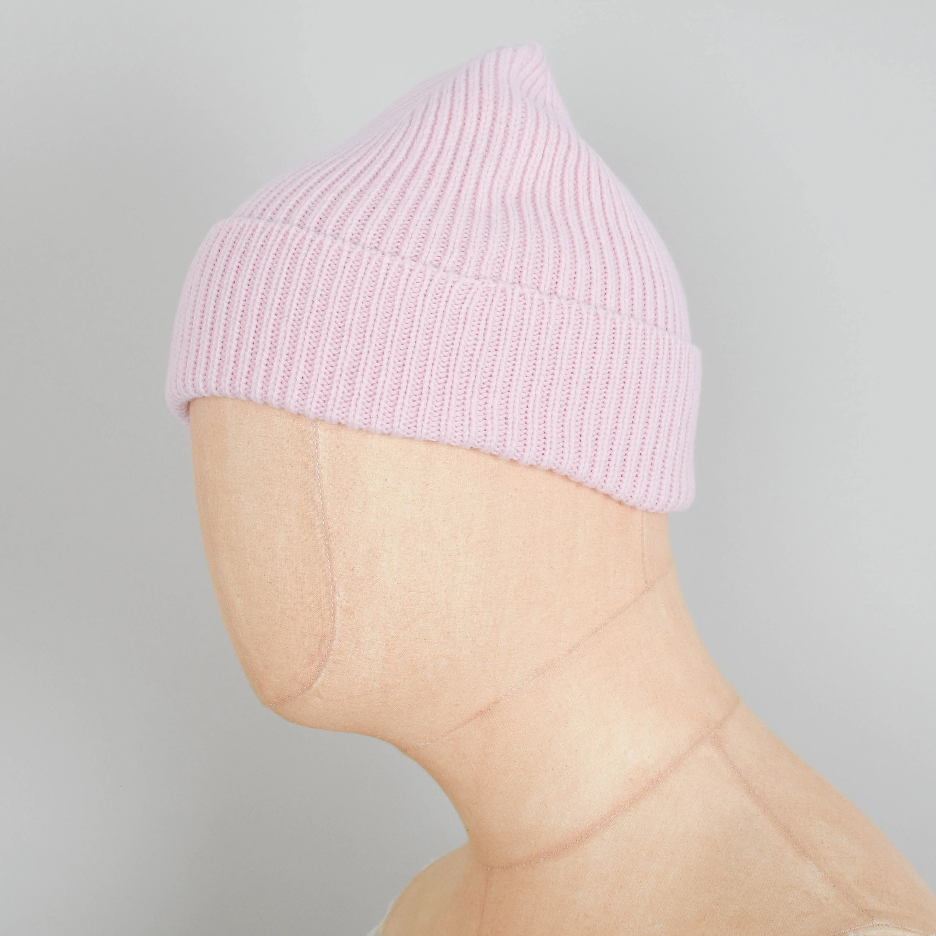 Colorful Standard Merino Wool Beanie - Faded Pink - Image 2