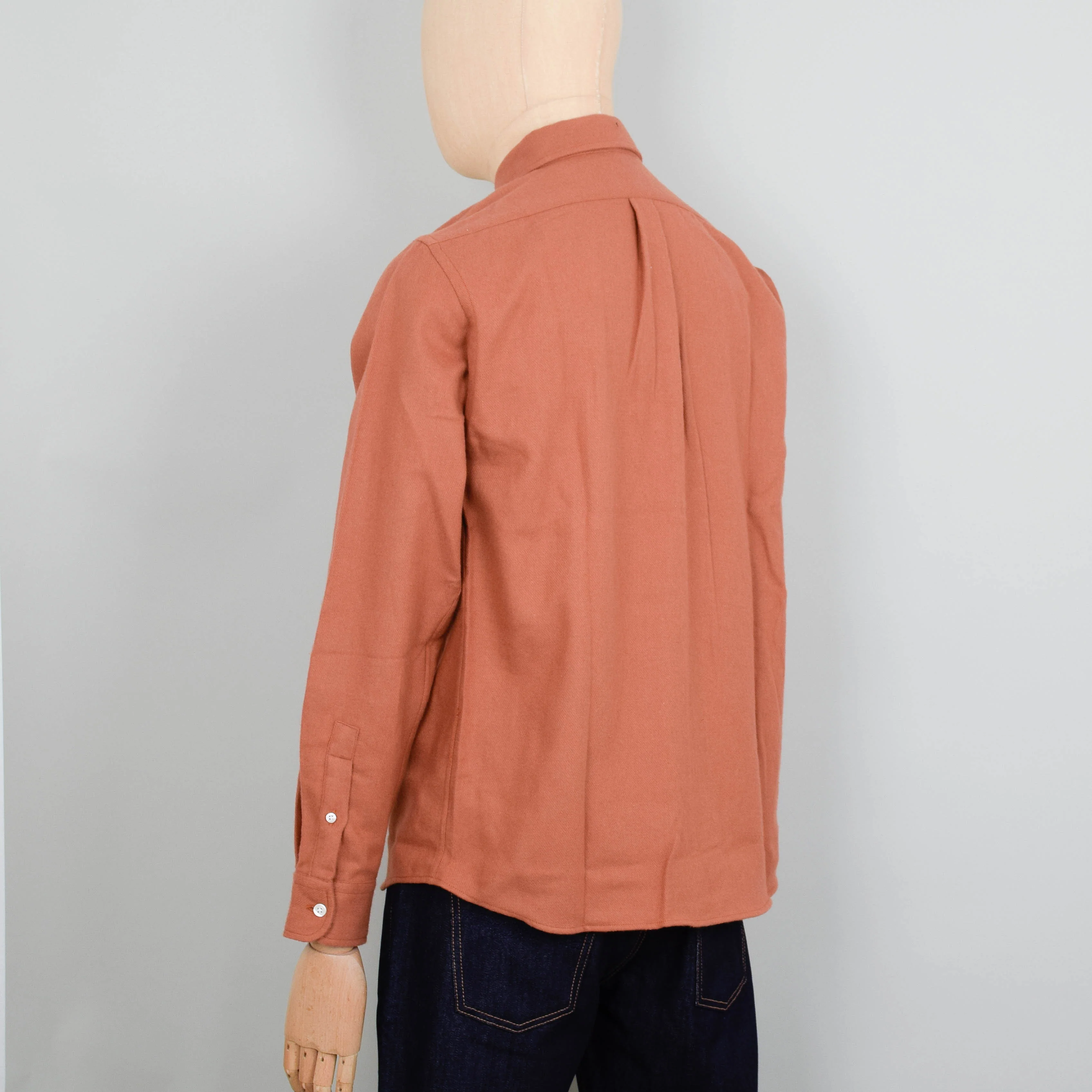 Colorful Standard Organic Flannel Shirt - Ginger Brown - Image 3