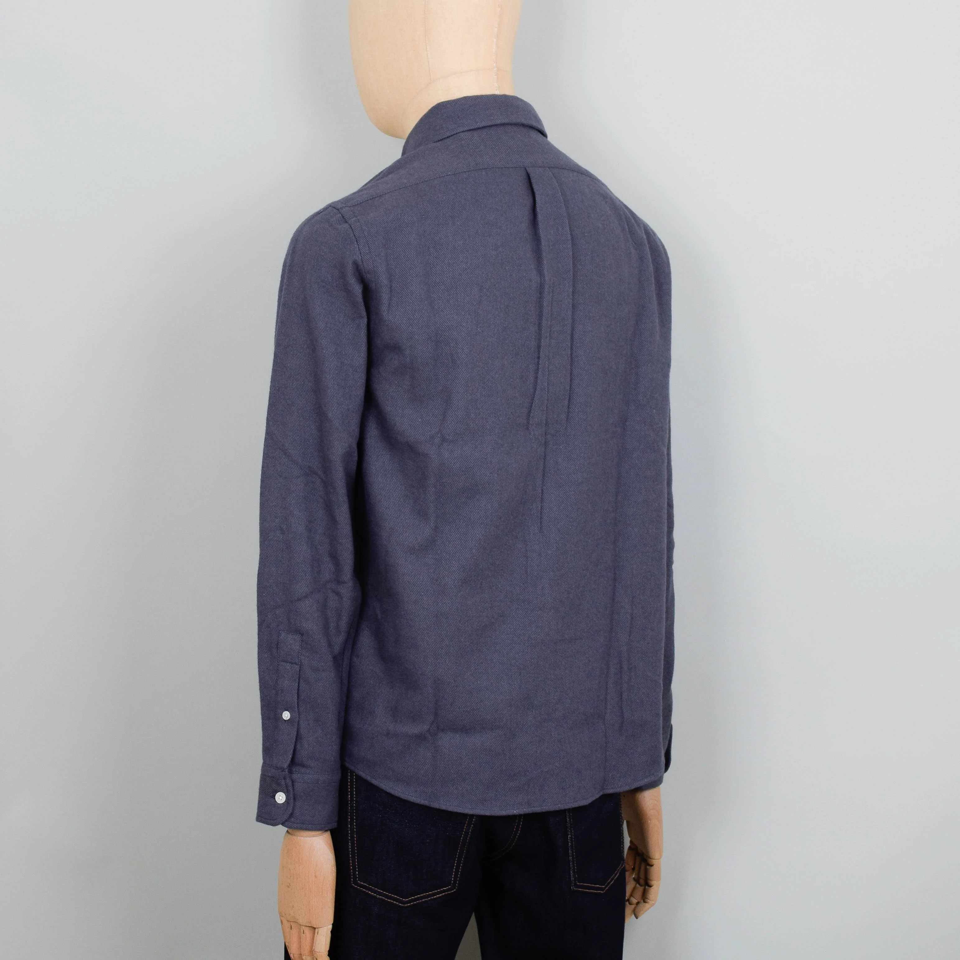 Colorful Standard Organic Flannel Shirt - Lava Grey - Image 3