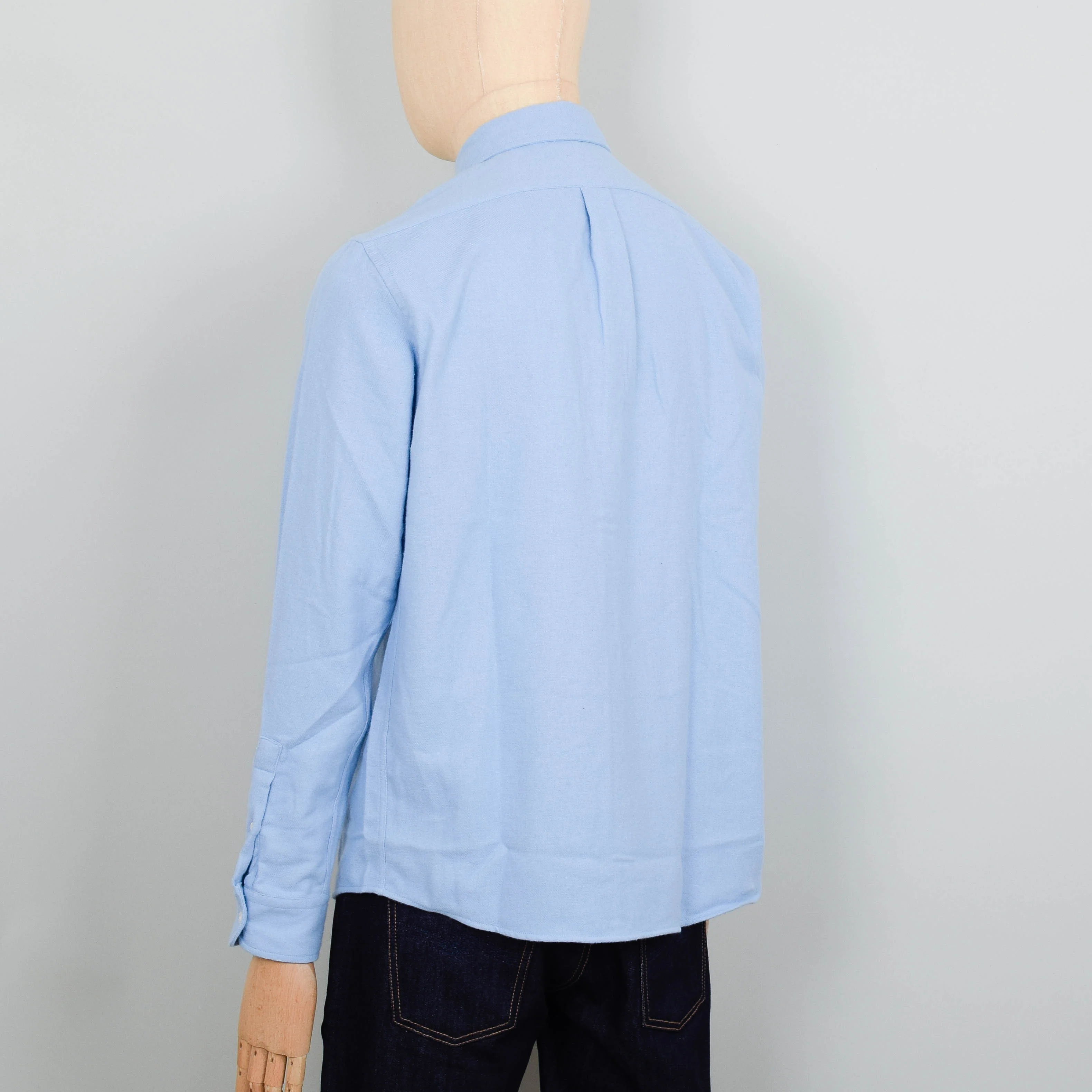 Colorful Standard Organic Flannel Shirt - Seaside Blue - Image 3