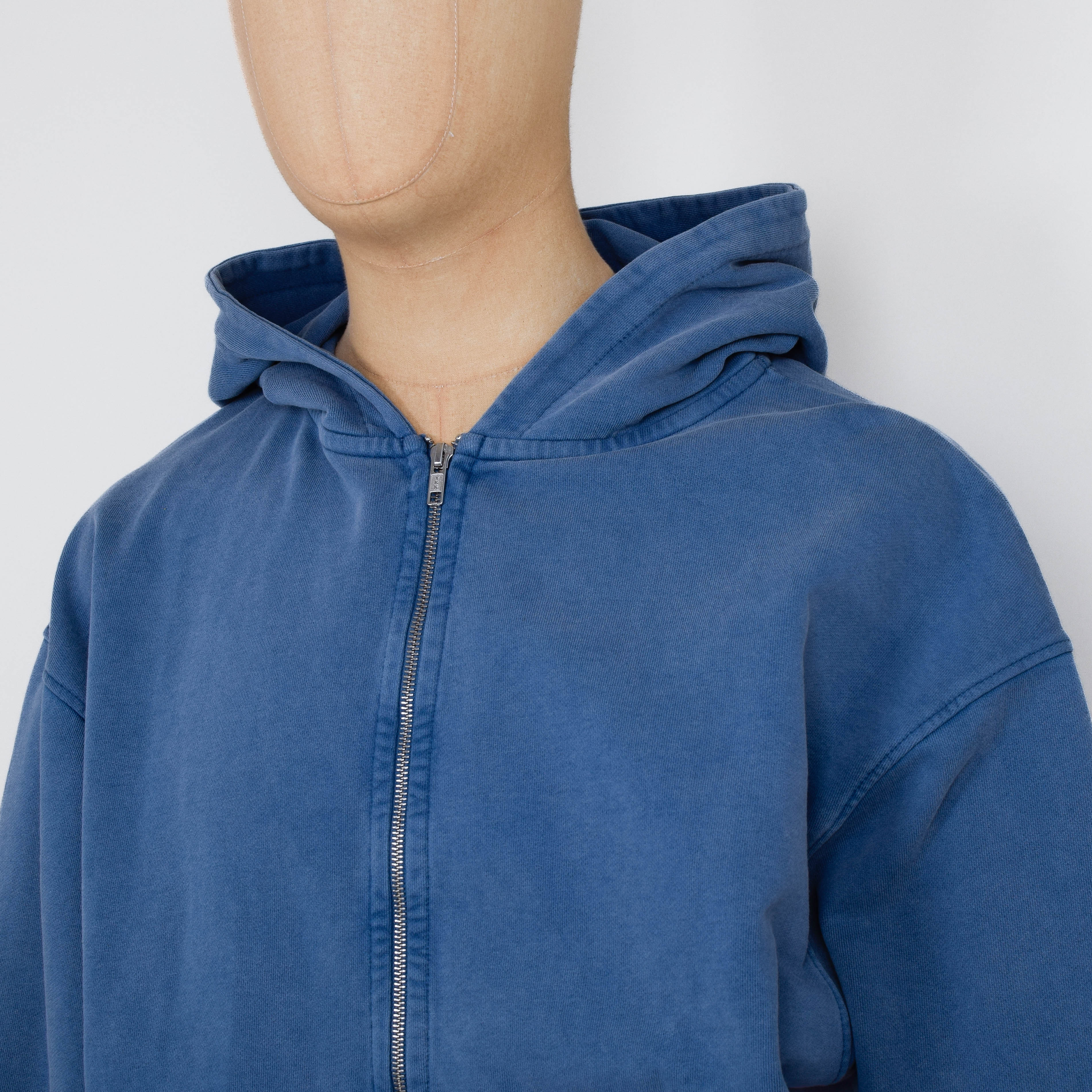 Colorful Standard Organic Oversized Zip Hood - Faded Indigo - Image 2