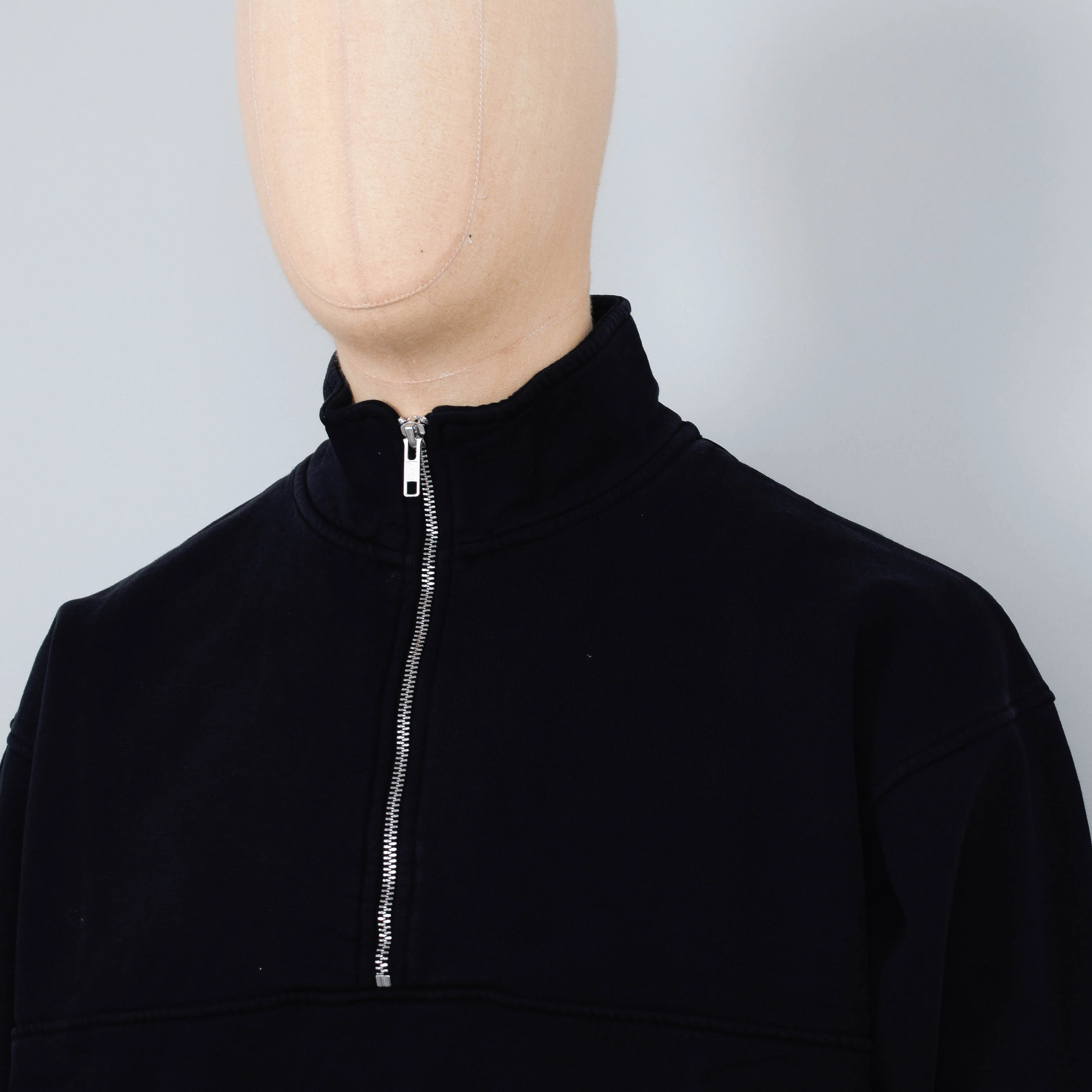 Colorful Standard Organic Quarter Zip - Deep Black - Image 2