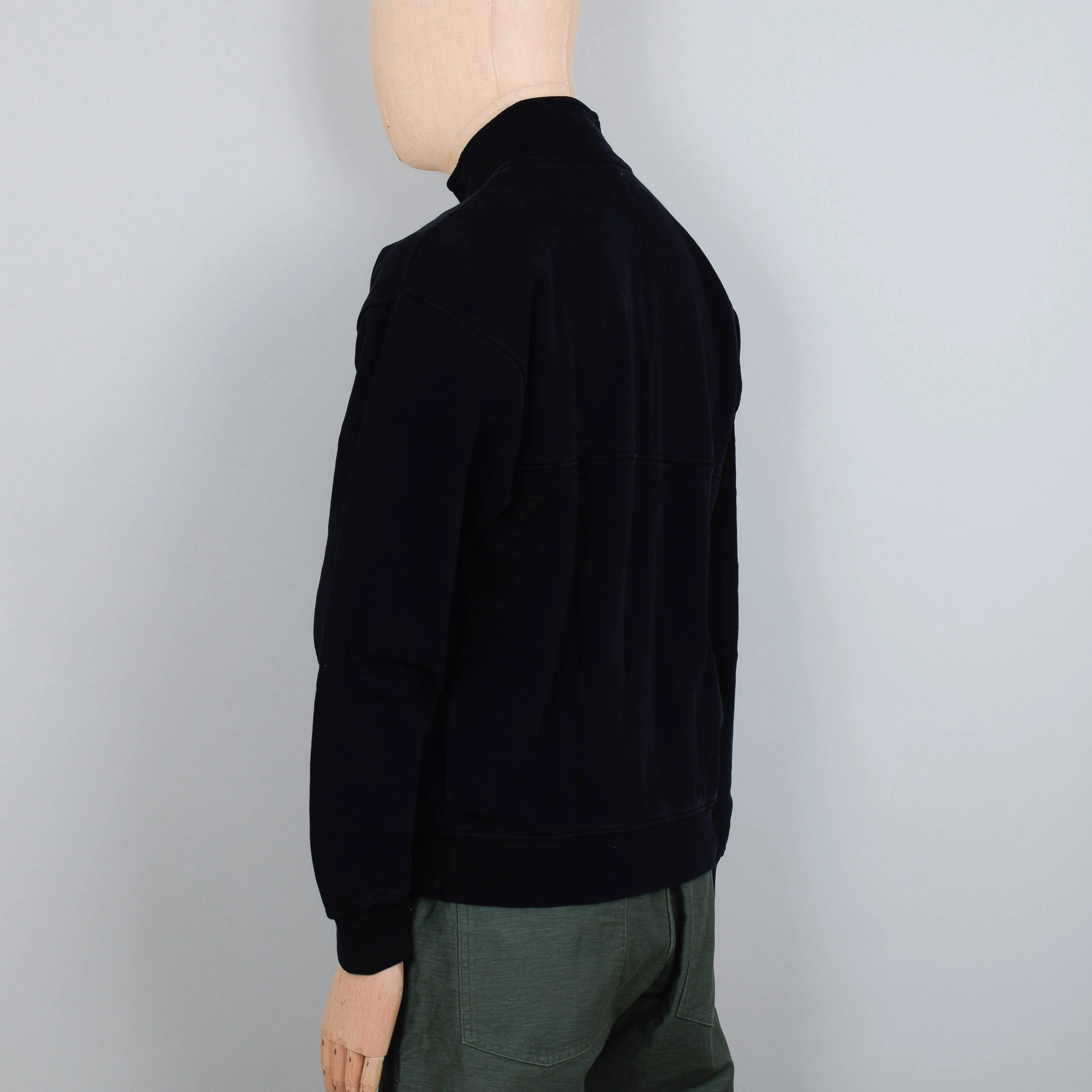 Colorful Standard Organic Quarter Zip - Deep Black - Image 3