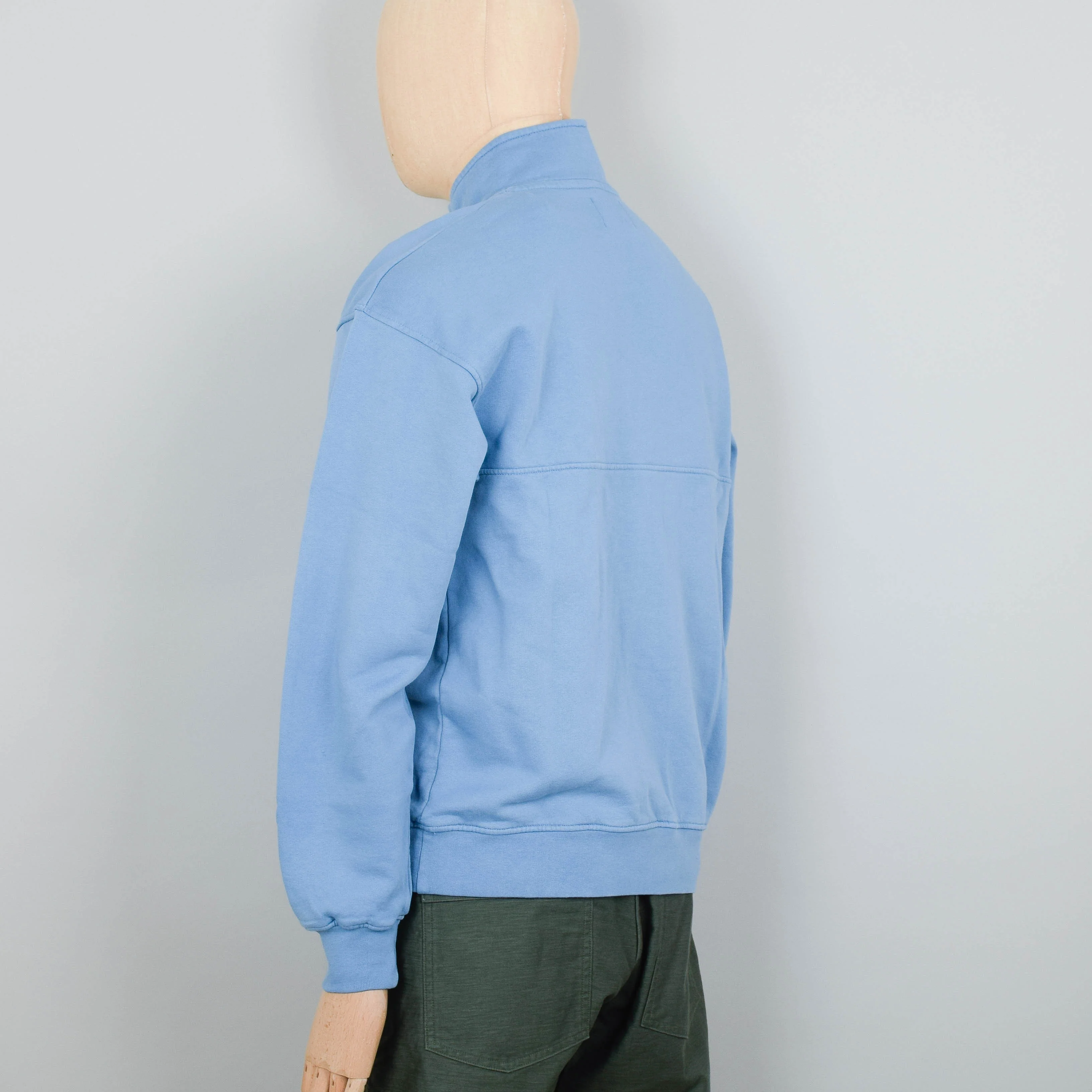 Colorful Standard Organic Quarter Zip - Seaside Blue - Image 3