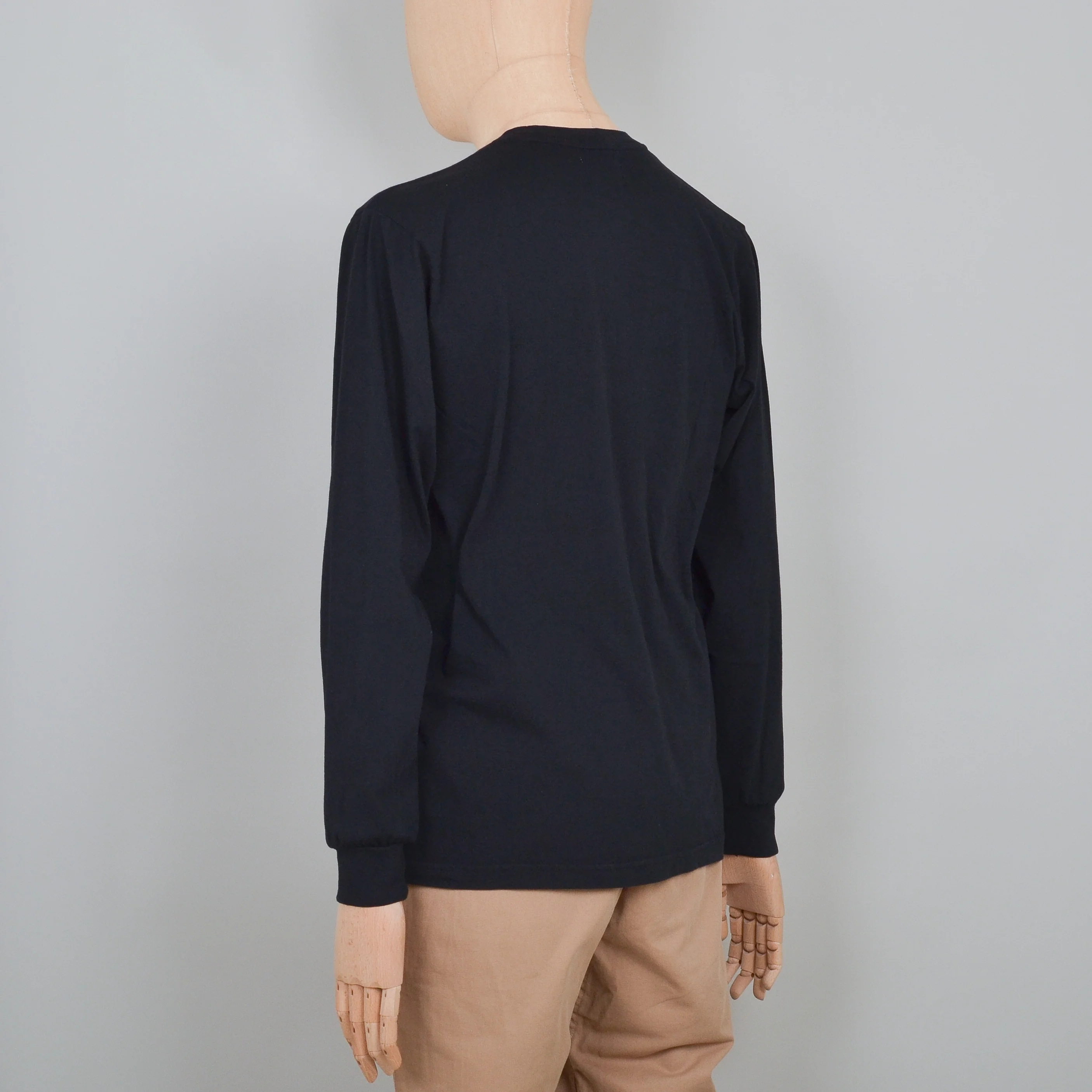 Colorful Standard Oversized Organic LS T-Shirt - Deep Black - Image 3
