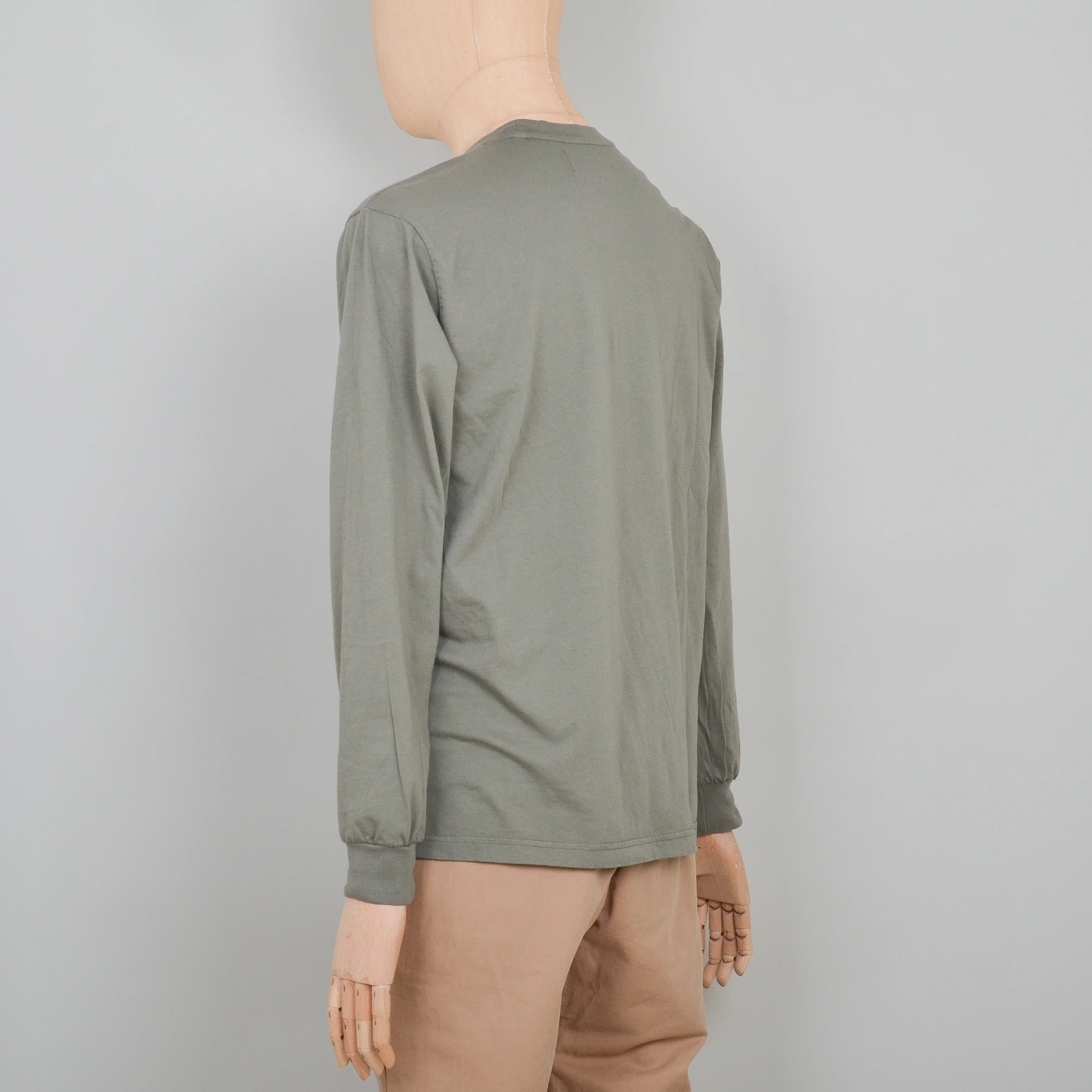 Colorful Standard Oversized Organic LS T-Shirt - Dusty Olive - Image 3