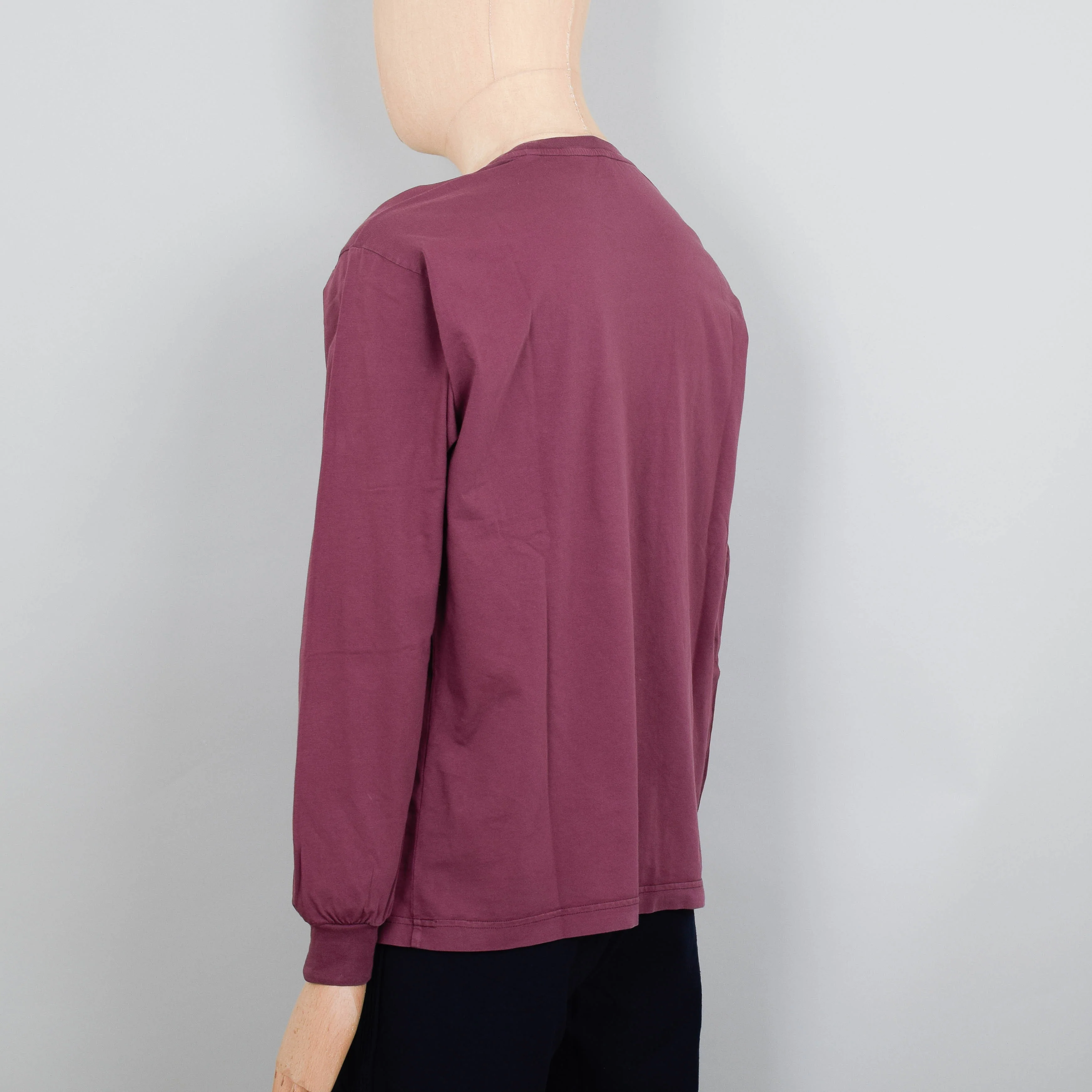 Colorful Standard Oversized Organic LS T-Shirt - Dusty Plum - Image 3