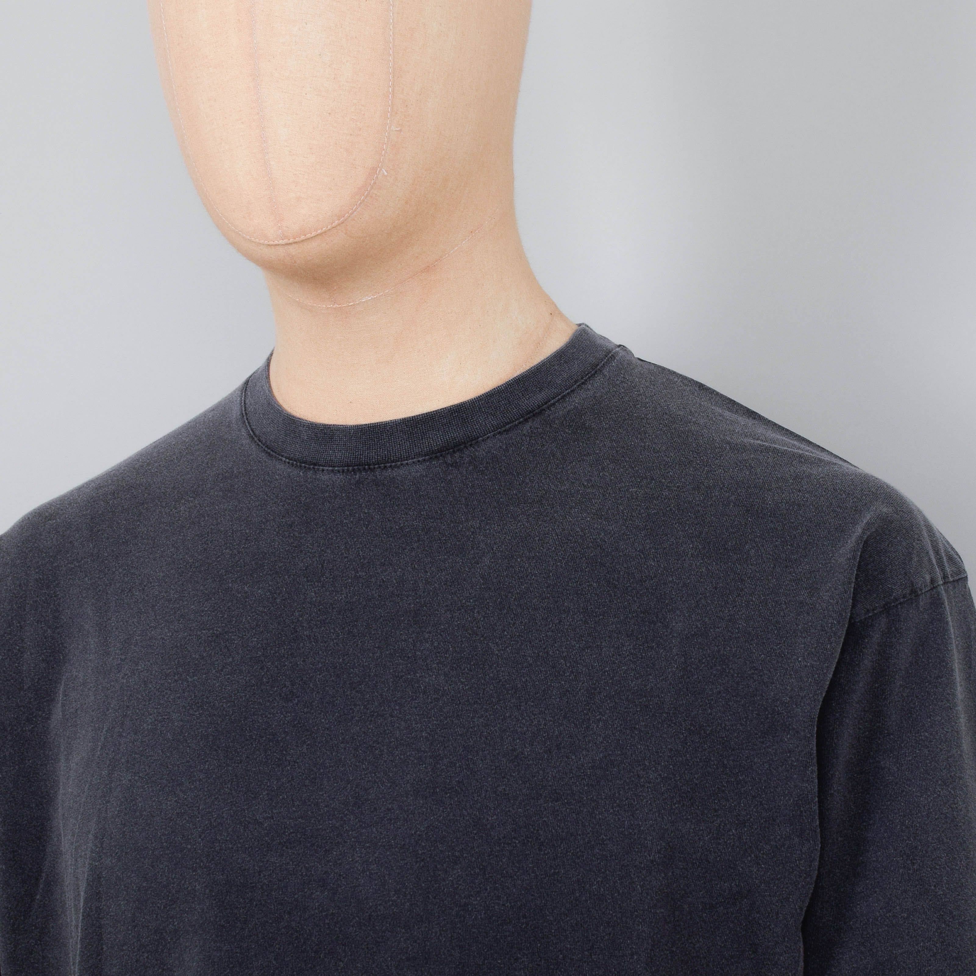Colorful Standard Oversized Organic LS T-Shirt - Faded Black - Image 2