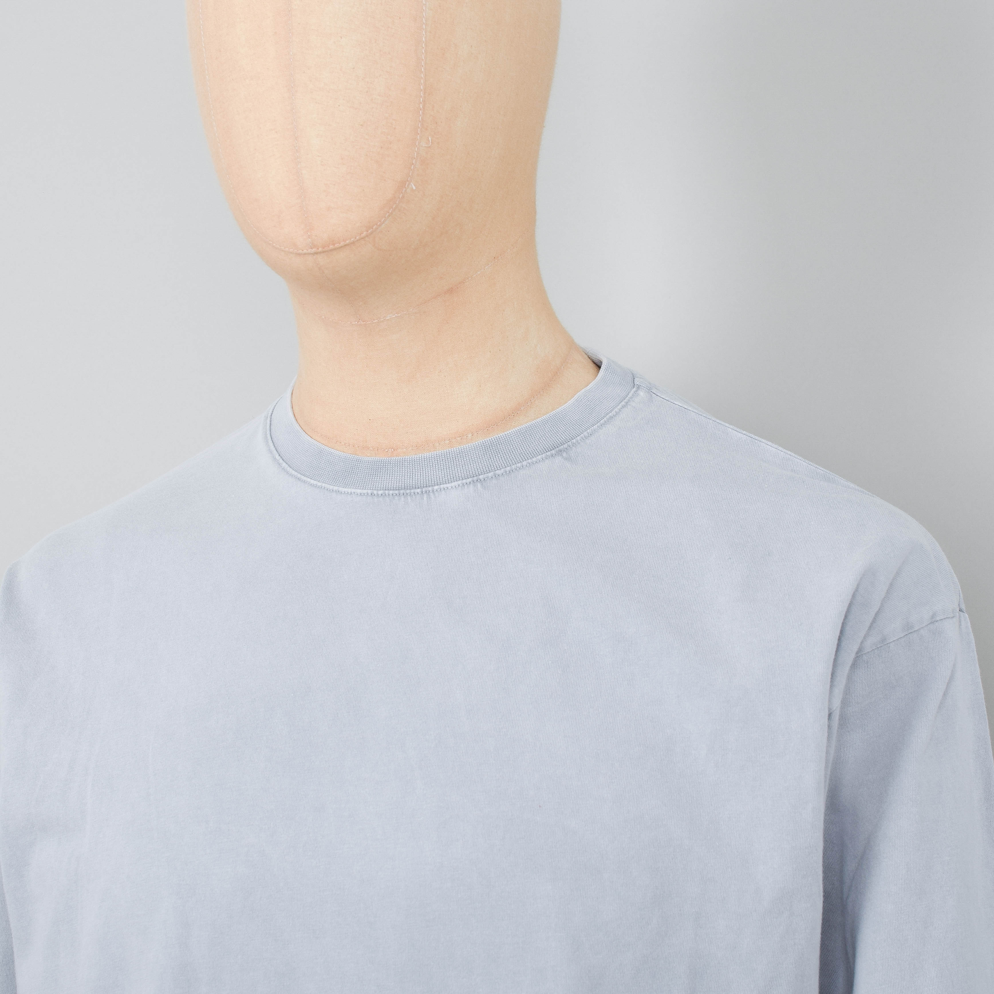 Colorful Standard Oversized Organic LS T-Shirt - Faded Grey - Image 2