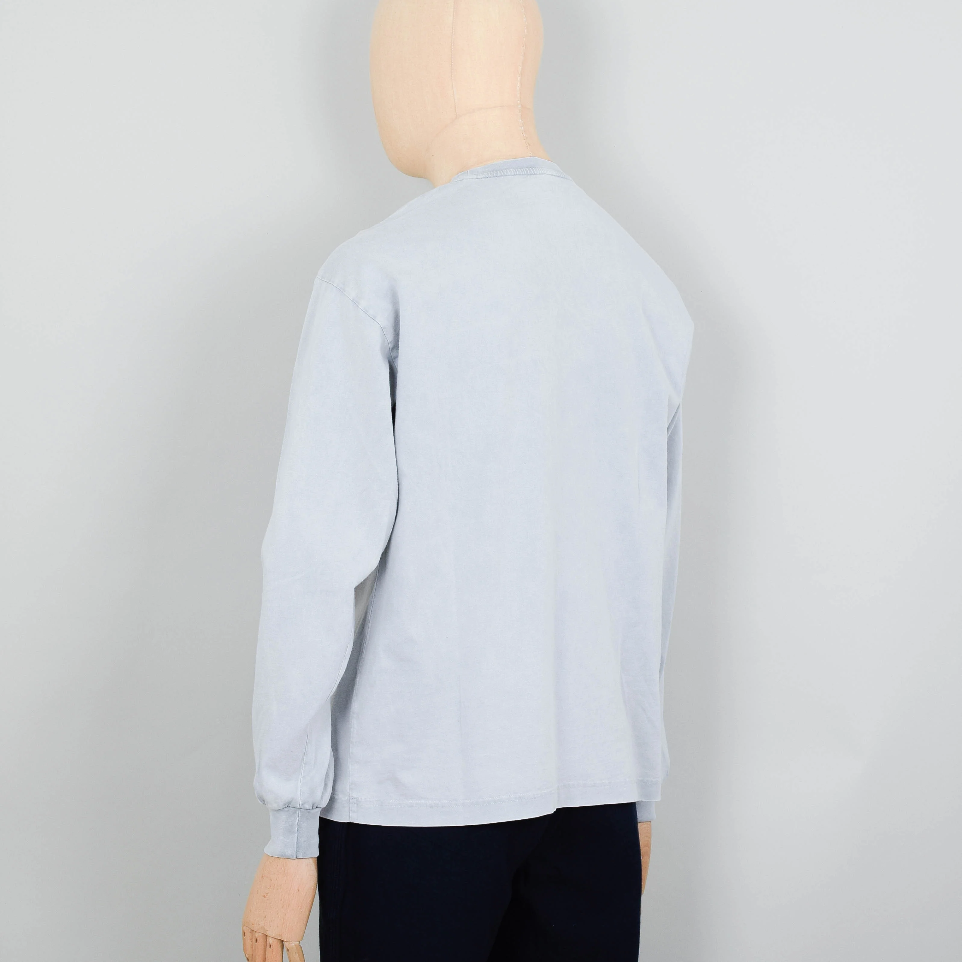 Colorful Standard Oversized Organic LS T-Shirt - Faded Grey - Image 3
