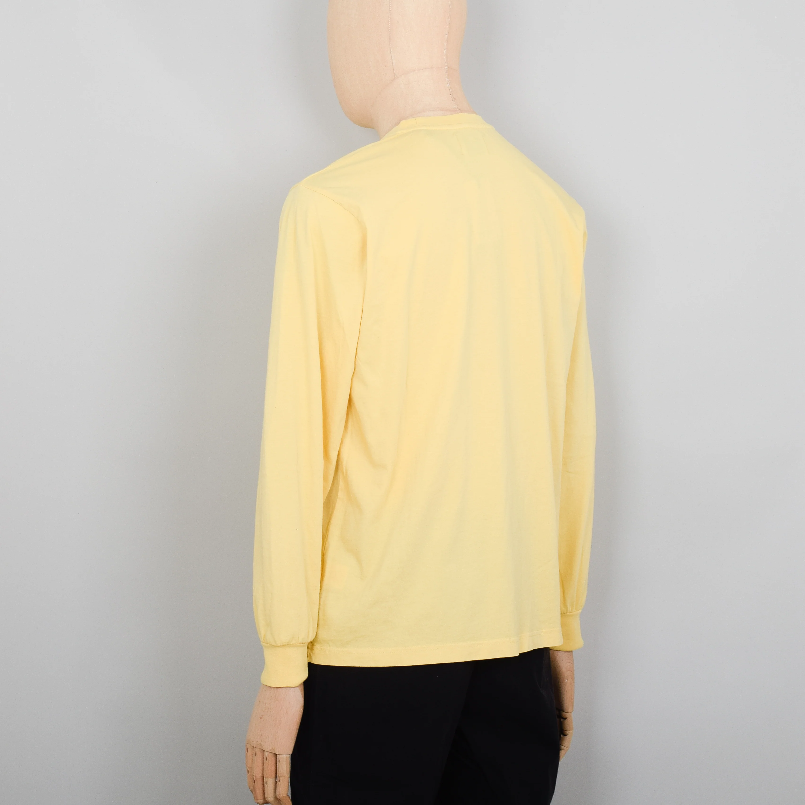 Colorful Standard Oversized Organic LS T-Shirt - Lemon Yellow - Image 3