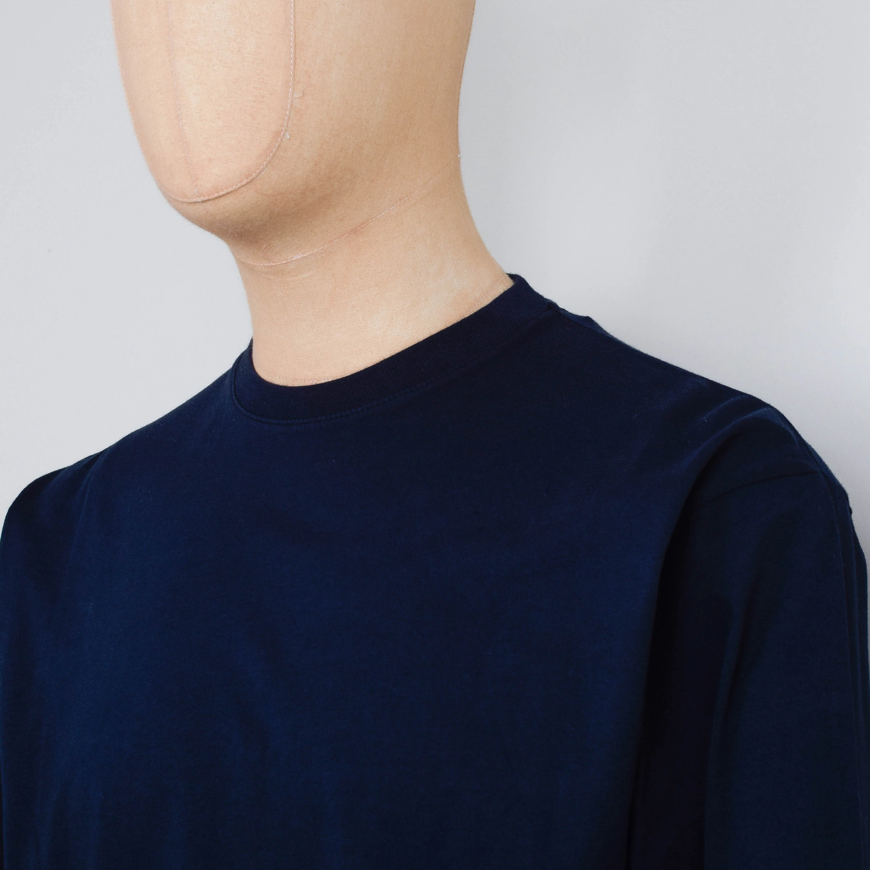 Colorful Standard Oversized Organic LS T-Shirt - Navy Blue - Image 2