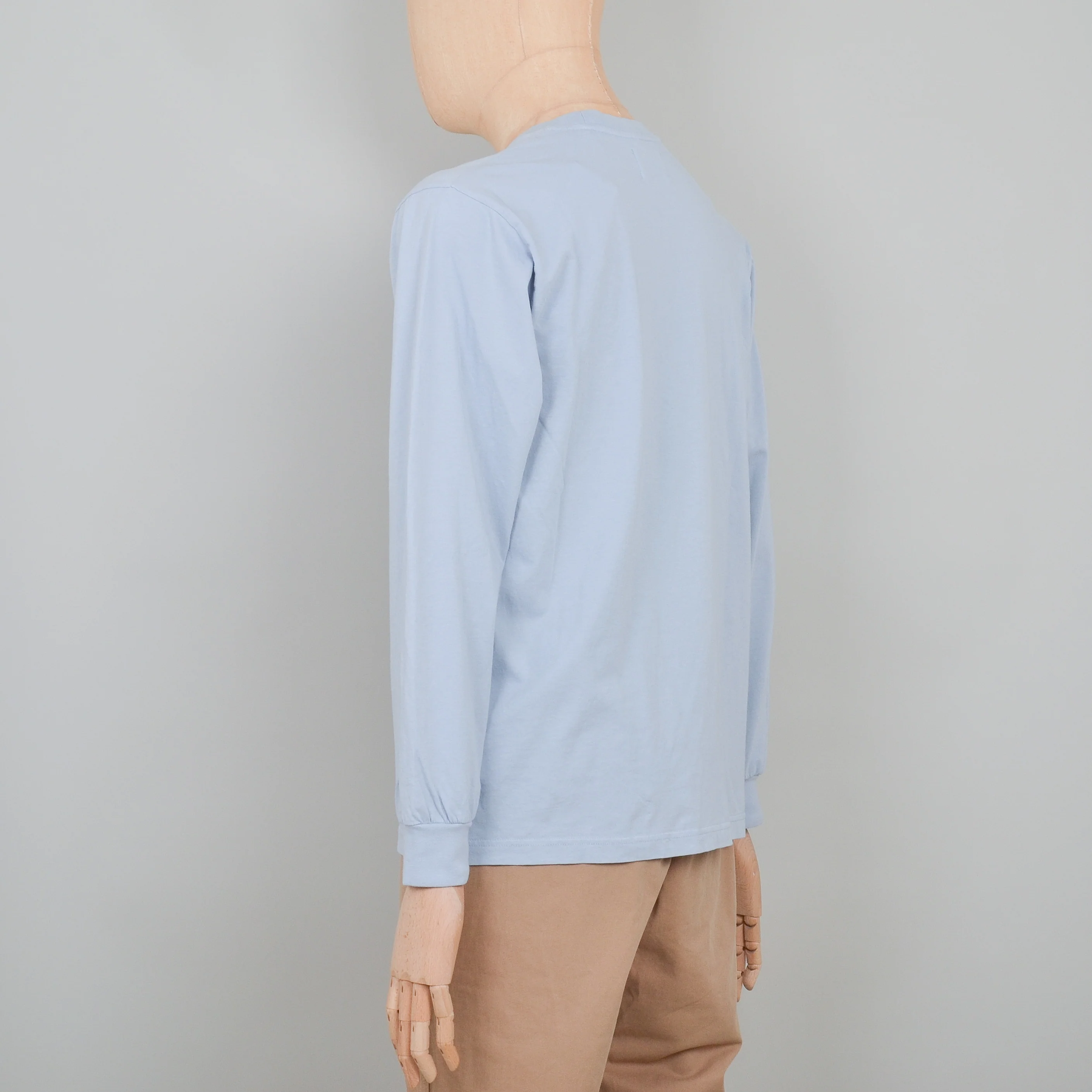 Colorful Standard Oversized Organic LS T-Shirt - Powder Blue - Image 3