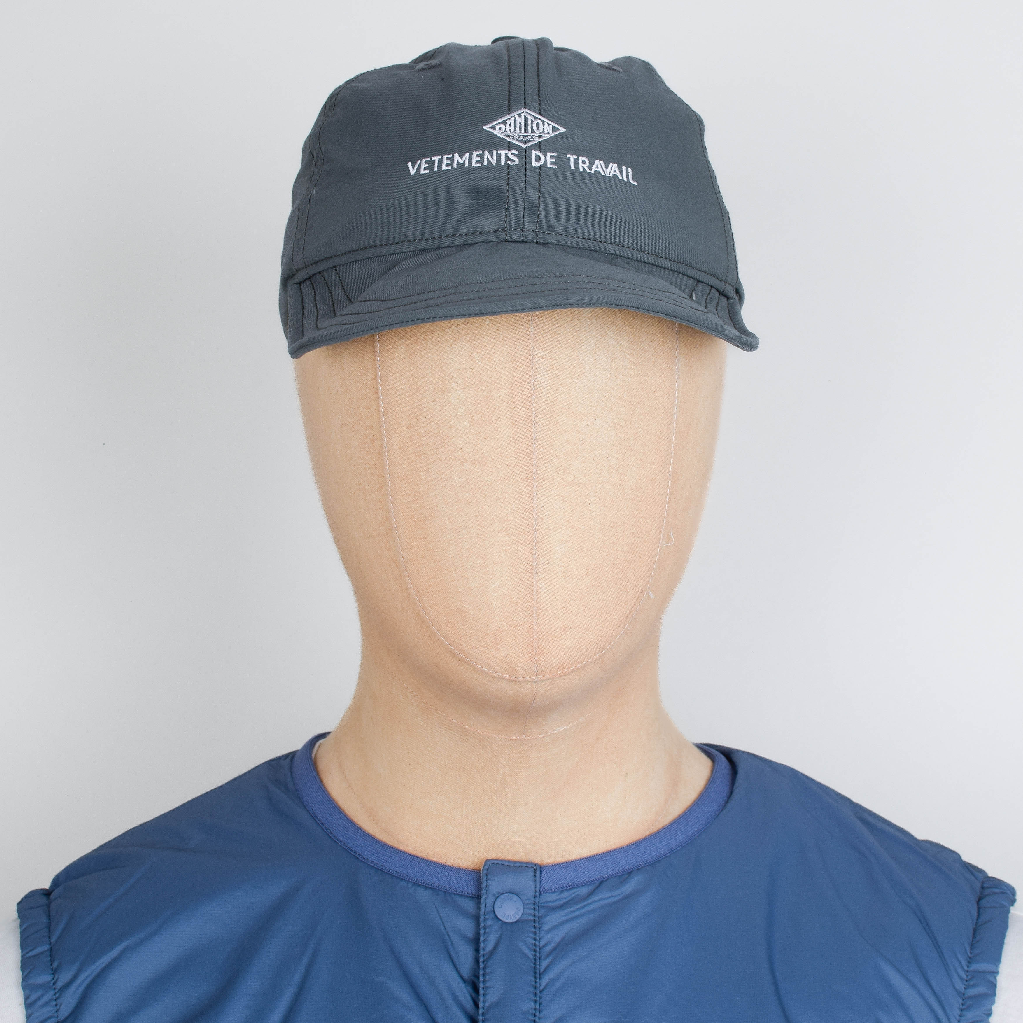 Danton 6 Panel Cap Flat Visor - Grey / White - Image 2