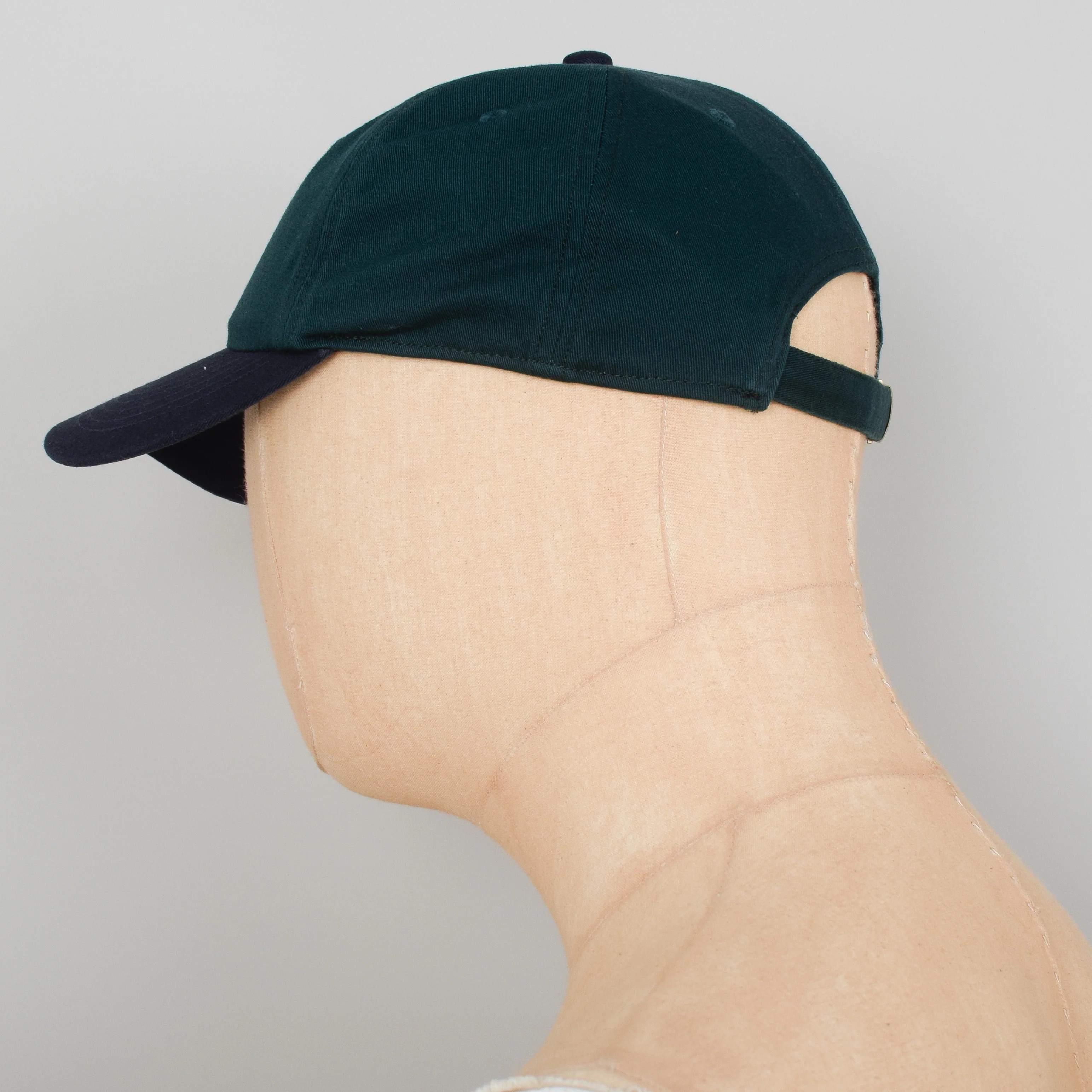 Danton 6 Panel Cap - Green x Navy - Image 3