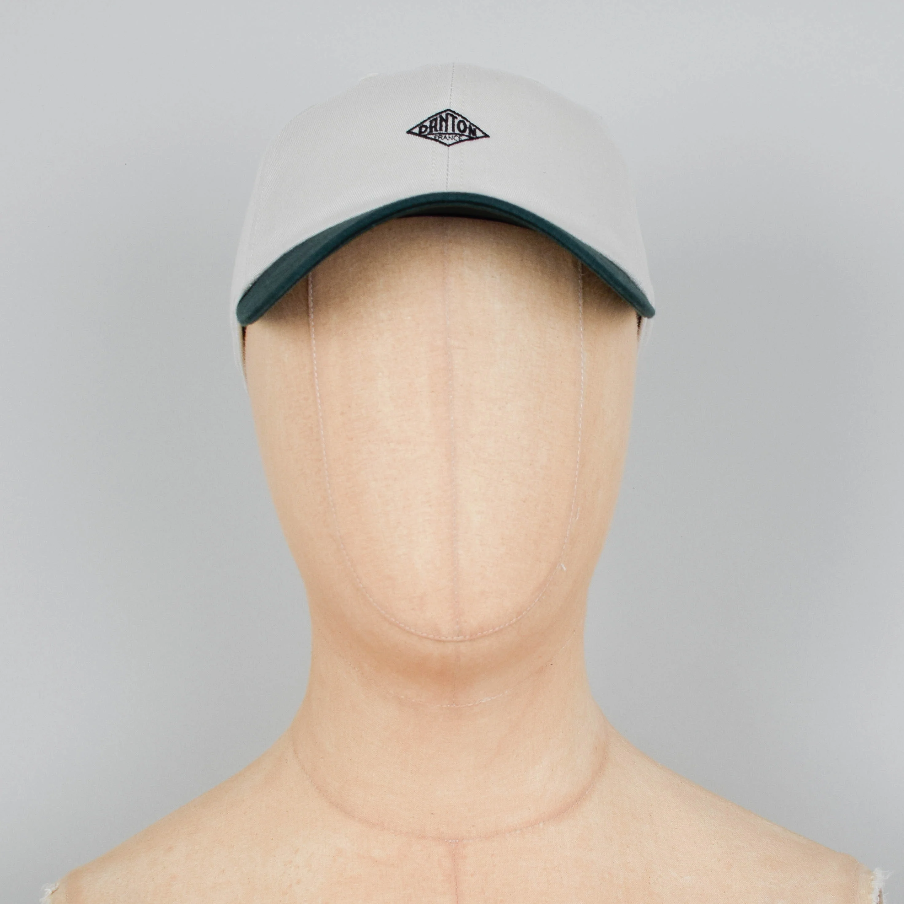 Danton 6 Panel Cap - Ivory x Green