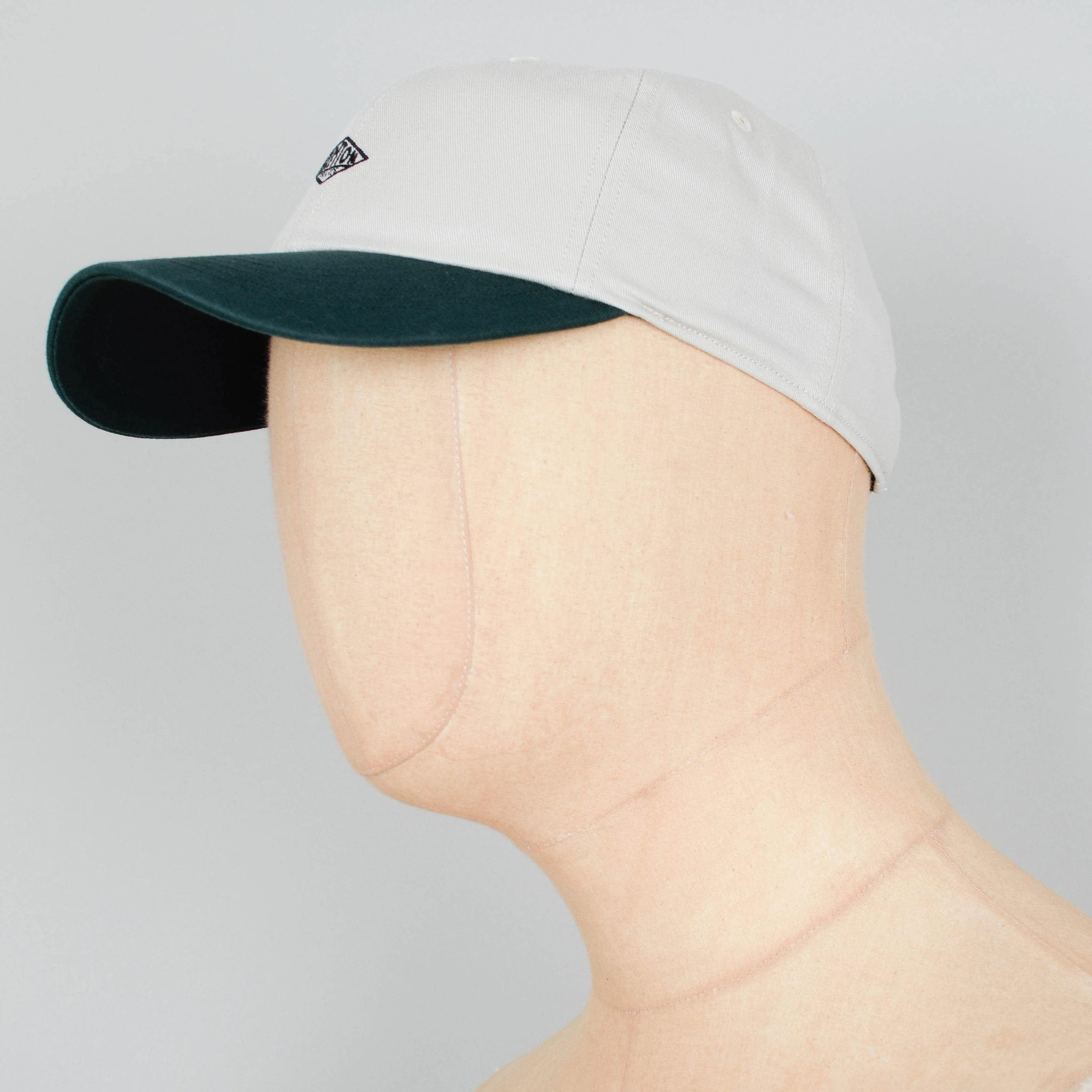 Danton 6 Panel Cap - Ivory x Green - Image 2