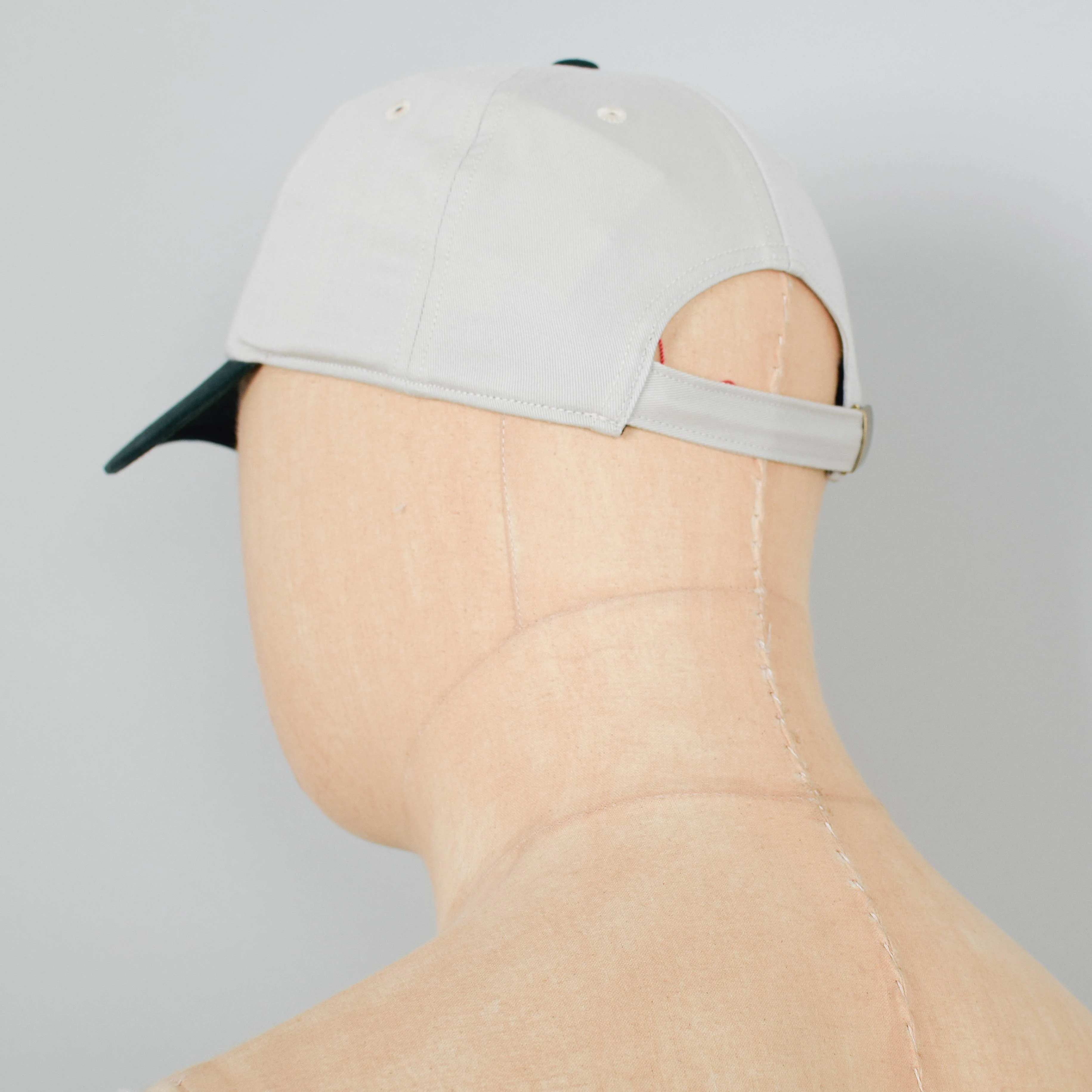 Danton 6 Panel Cap - Ivory x Green - Image 3